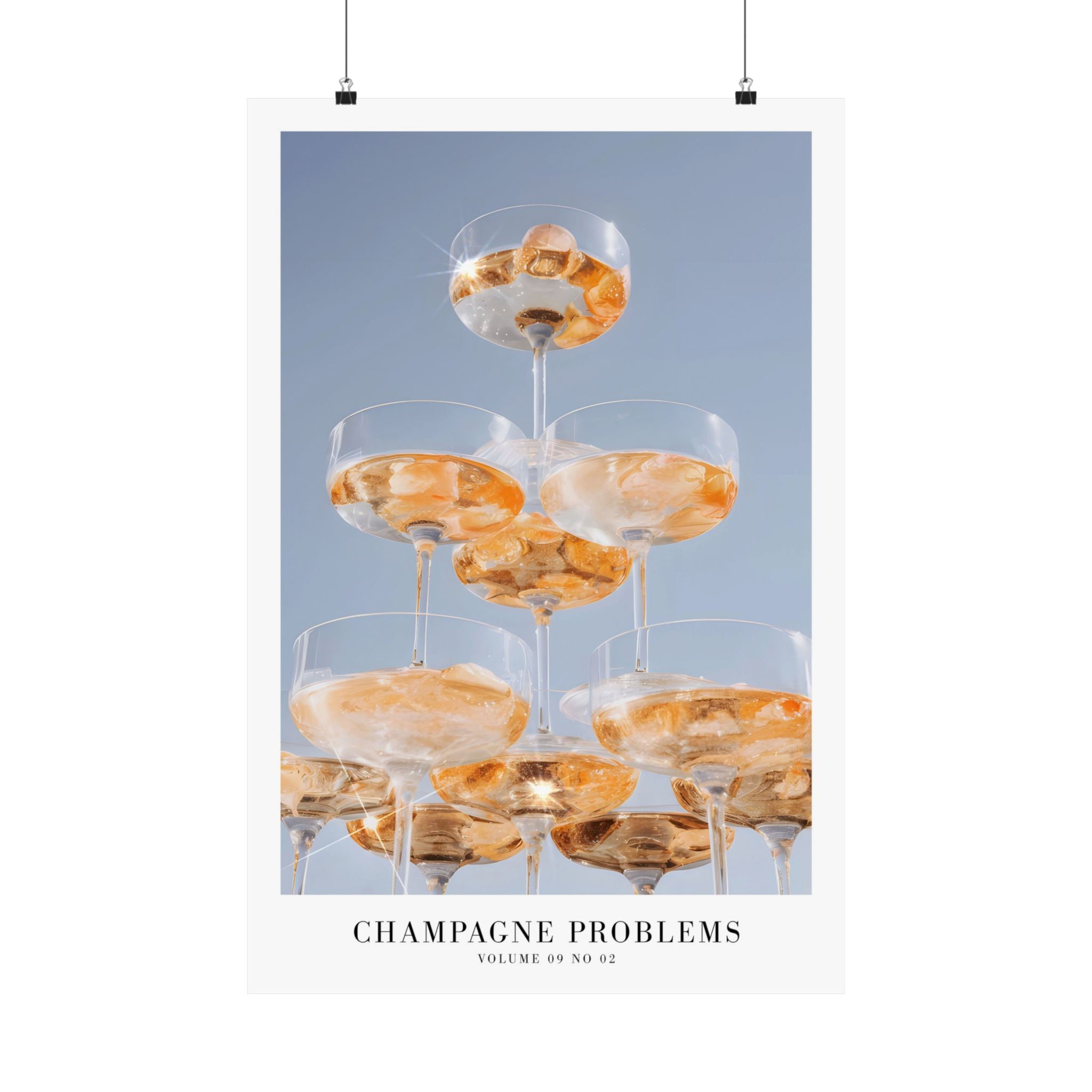 Champagne Problems Tower Evermore Taylor Swift–inspired poster featuring tower