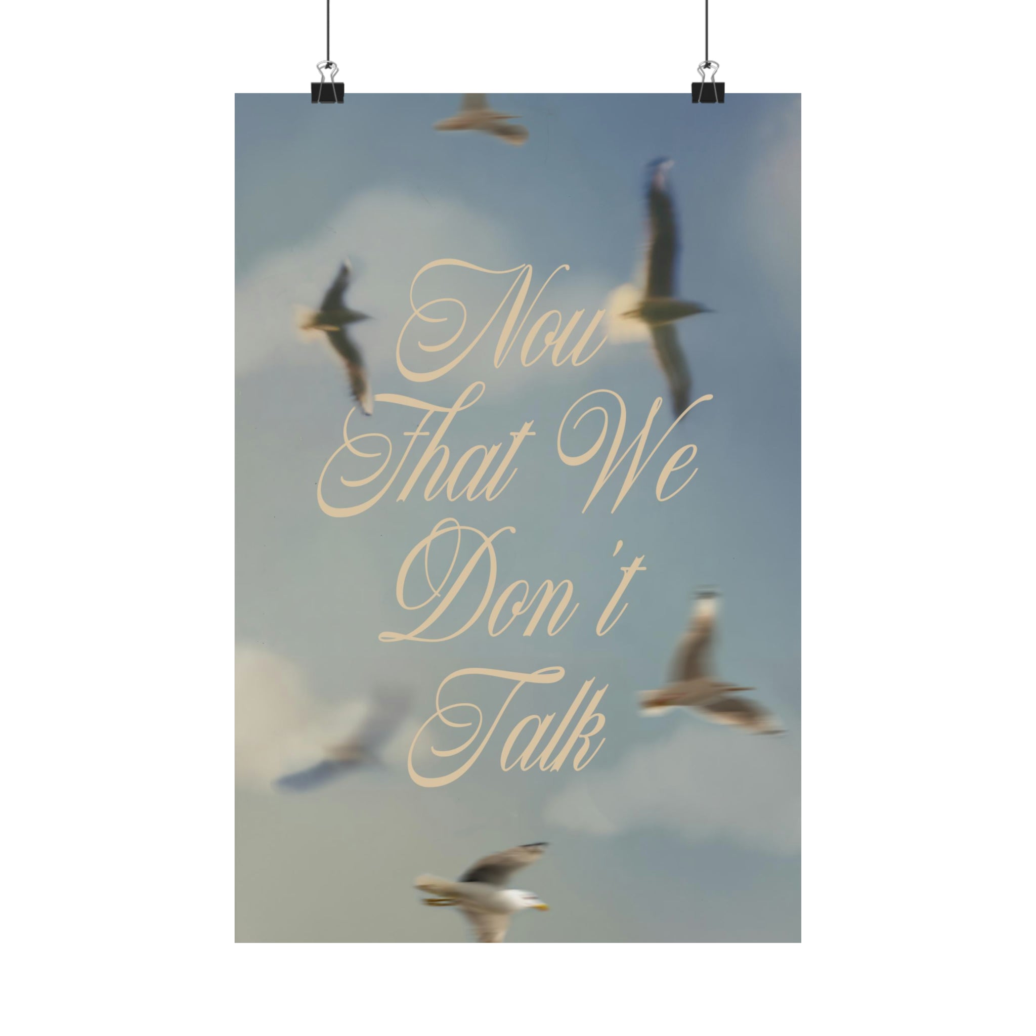 Now That We Don't Talk 1989 Seagull Print