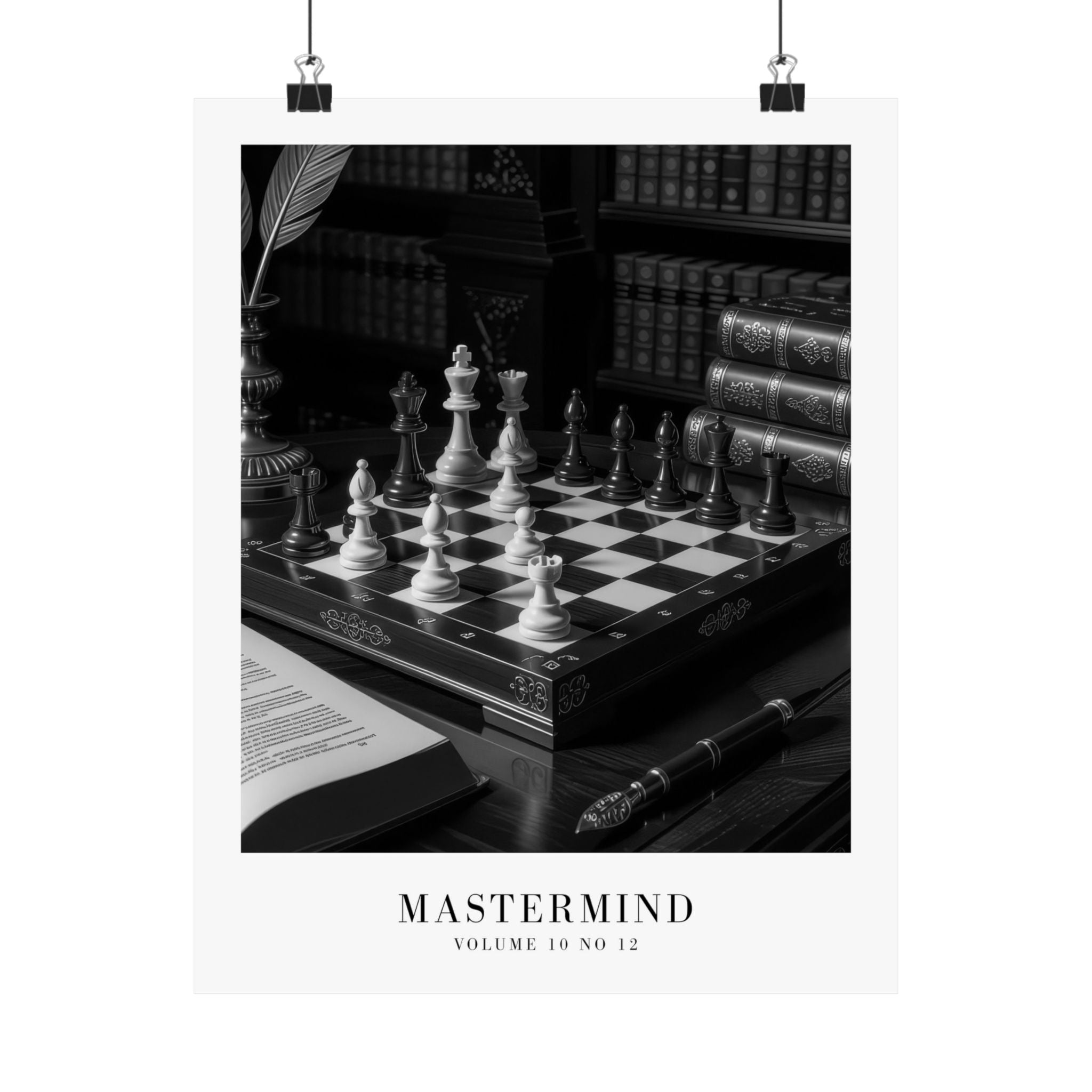 Mastermind Midnights Taylor Swift–inspired poster featuring chess board