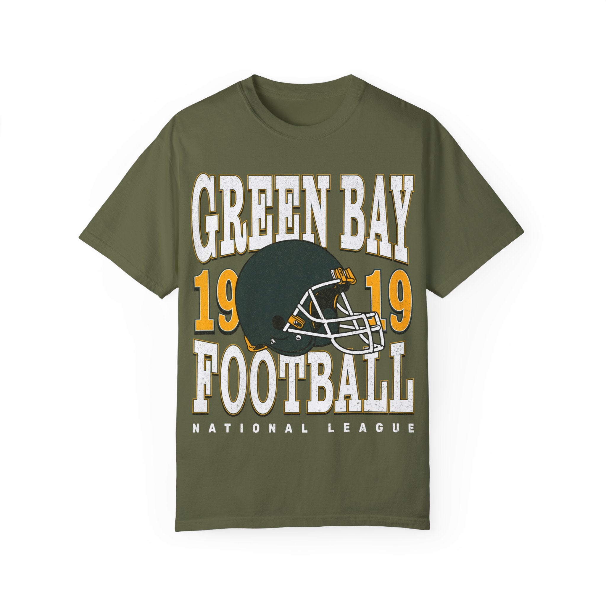 Green Bay Football Vintage Style Comfort Colors Shirt | Green Bay Football TShirt | Green Bay Football Gift - Haus Of Moods