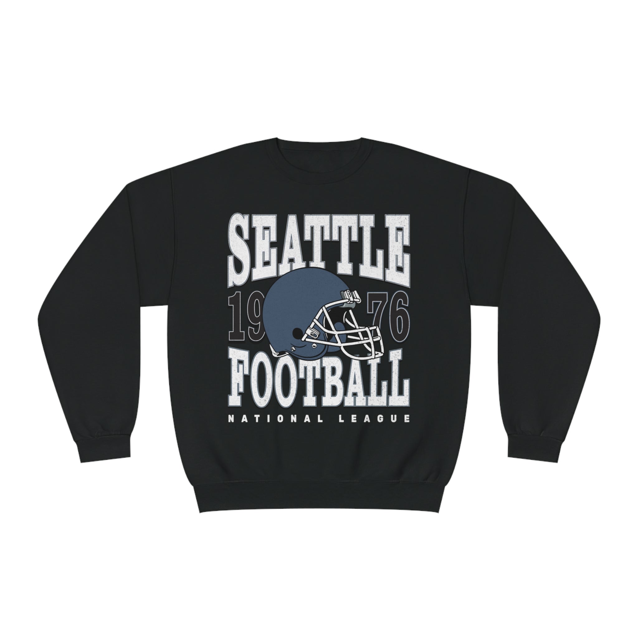 Seattle Football Sweatshirt | Vintage Style Seattle Football Crewneck | Football Sweatshirt | Seattle Sweatshirt - Haus Of Moods