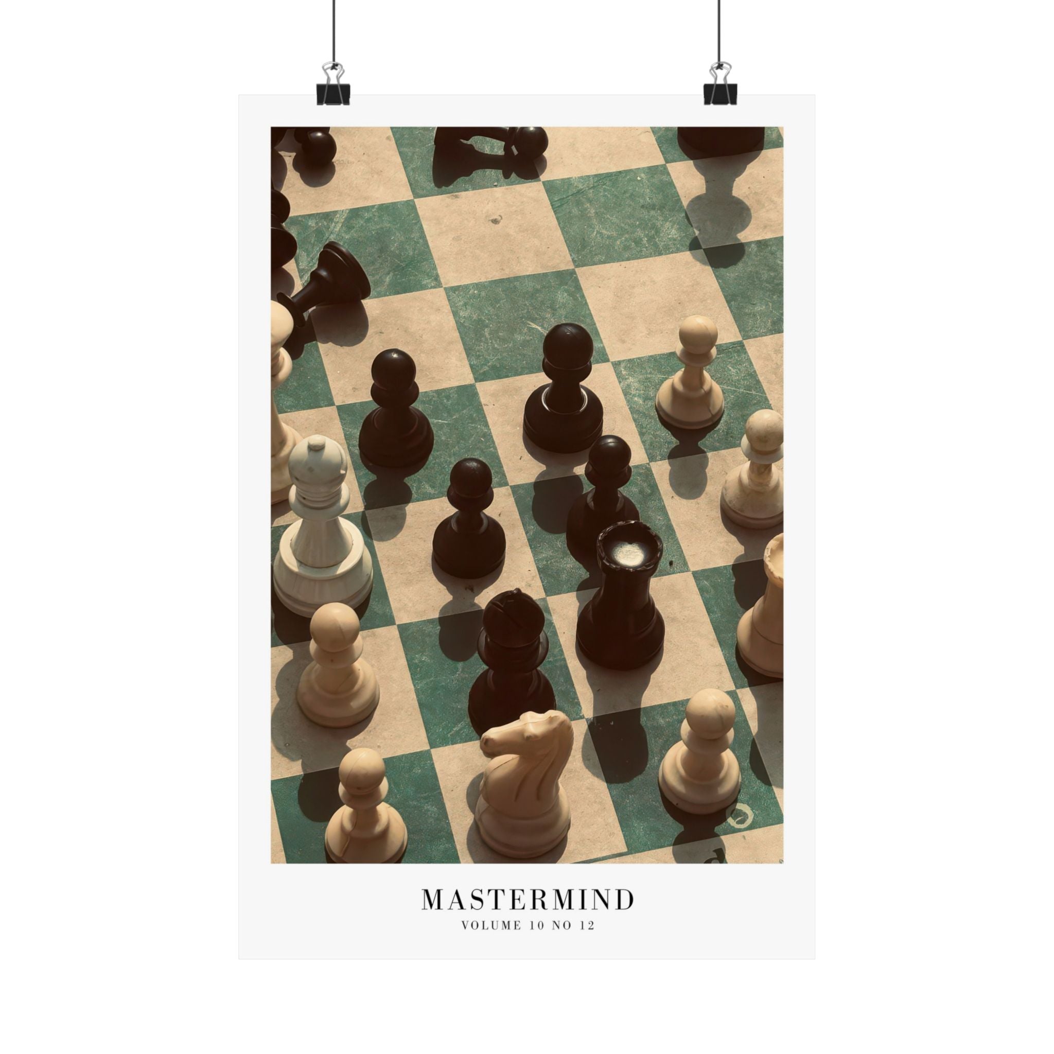 Mastermind Midnights Taylor Swift–inspired poster featuring chess board