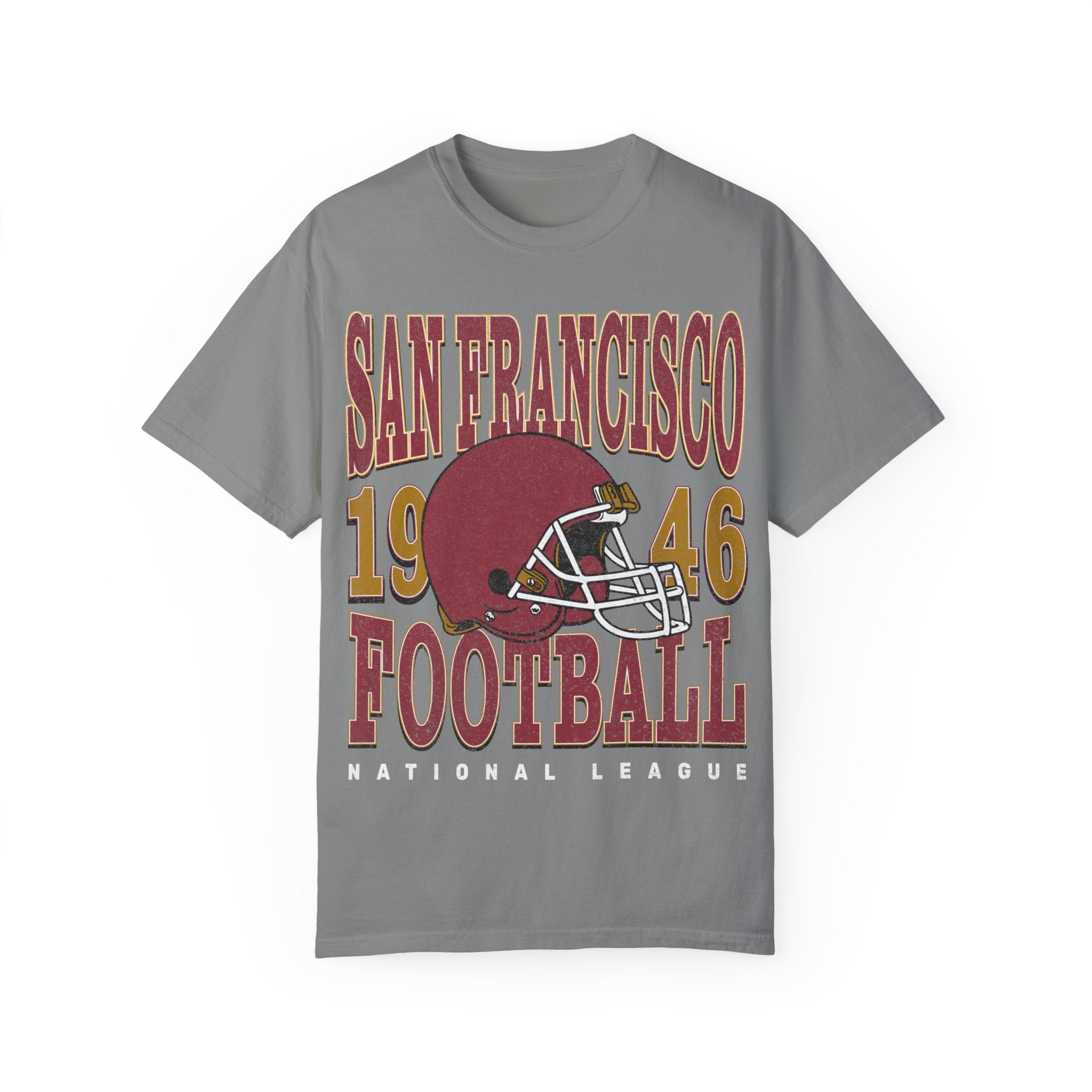 San Francisco Football Vintage Style Comfort Colors Shirt | San Francisco Football TShirt | San Francisco Football Gift - Haus Of Moods