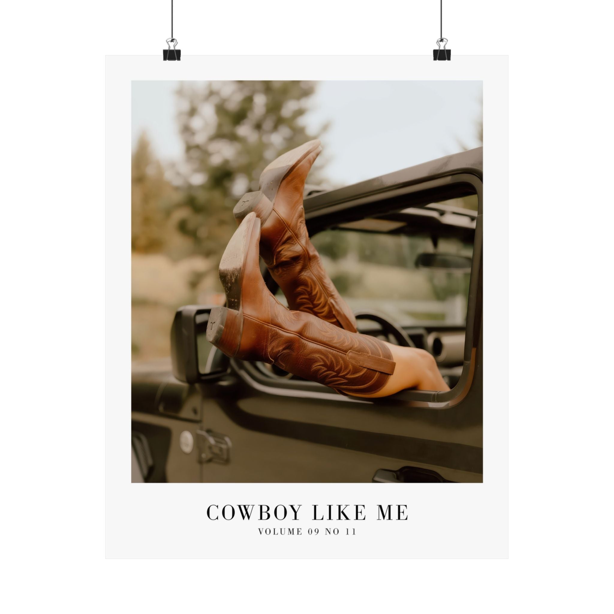 Cowboy Like Me Evermore Taylor Swift–inspired poster cowgirl western