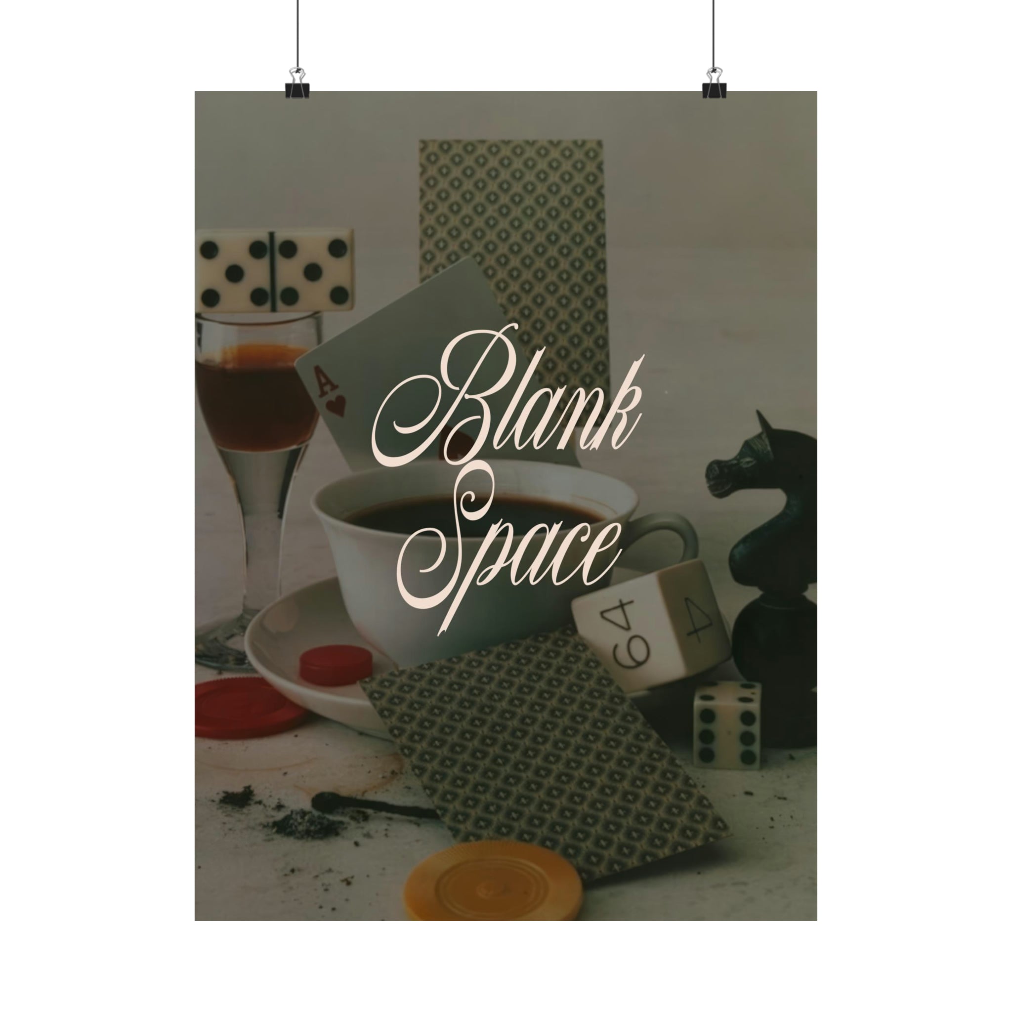 Blank Space Cards Poster