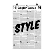 Style 1989 Newspaper Print