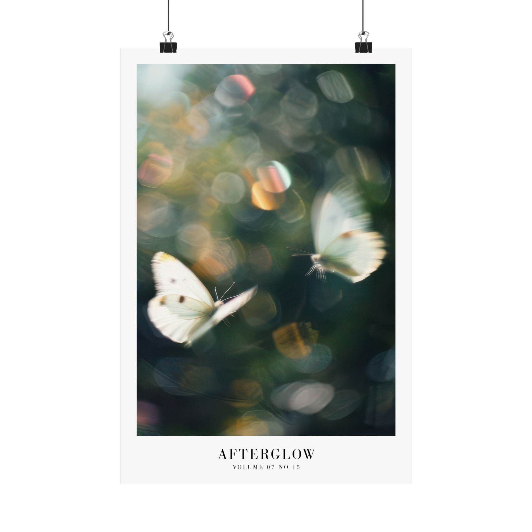 Afterglow Lover-era print in whimsical glowing bokeh bedroom decor