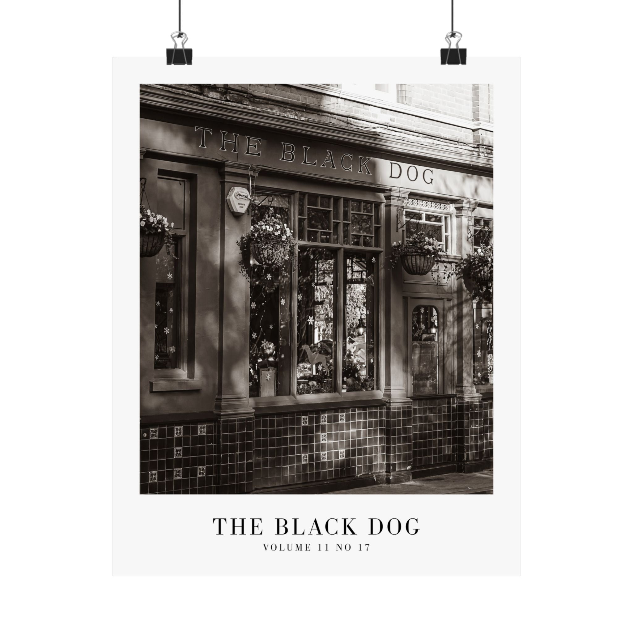 The Black Dog Tortured Poets Department Taylor Swift–inspired poster — detail view 2