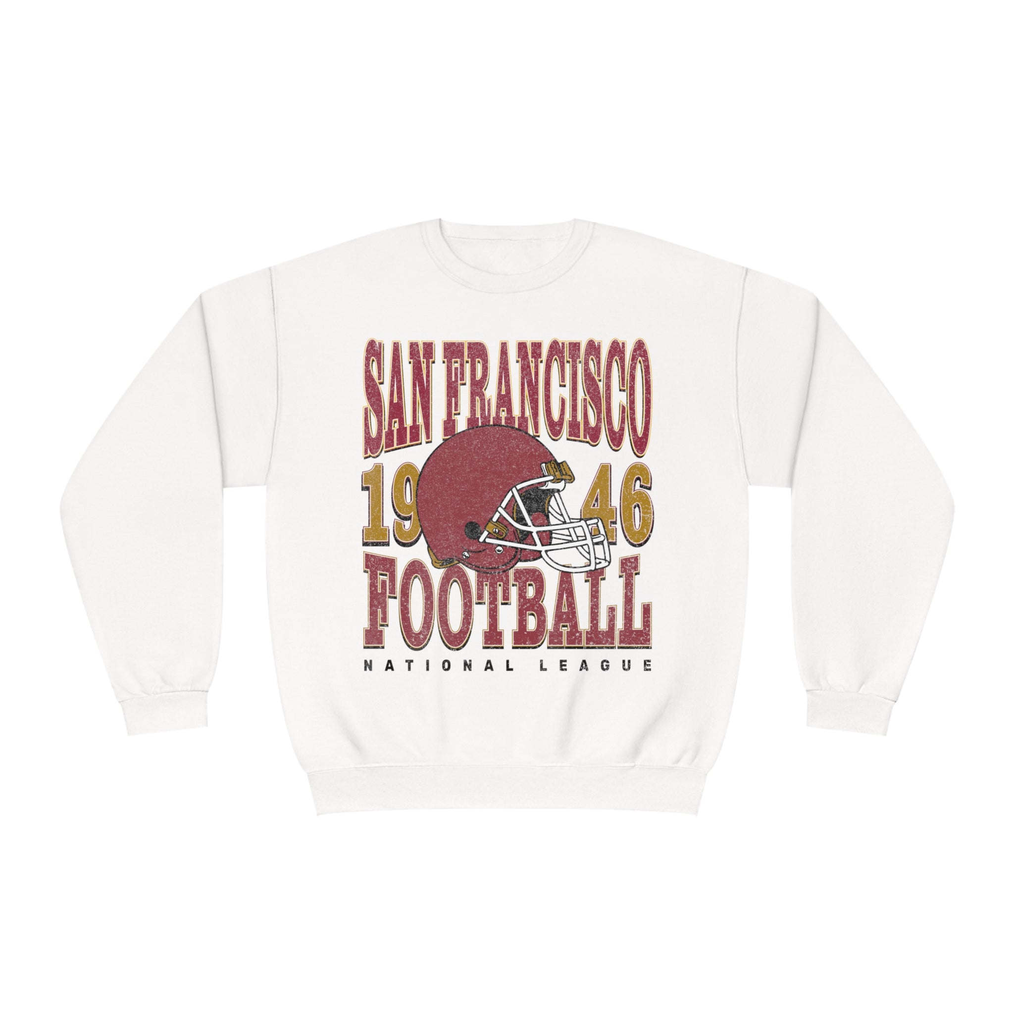 San Francisco Football Sweatshirt | Vintage Style San Francisco Football Crewneck | Football Sweatshirt | San Francisco Sweatshirt - Haus Of Moods