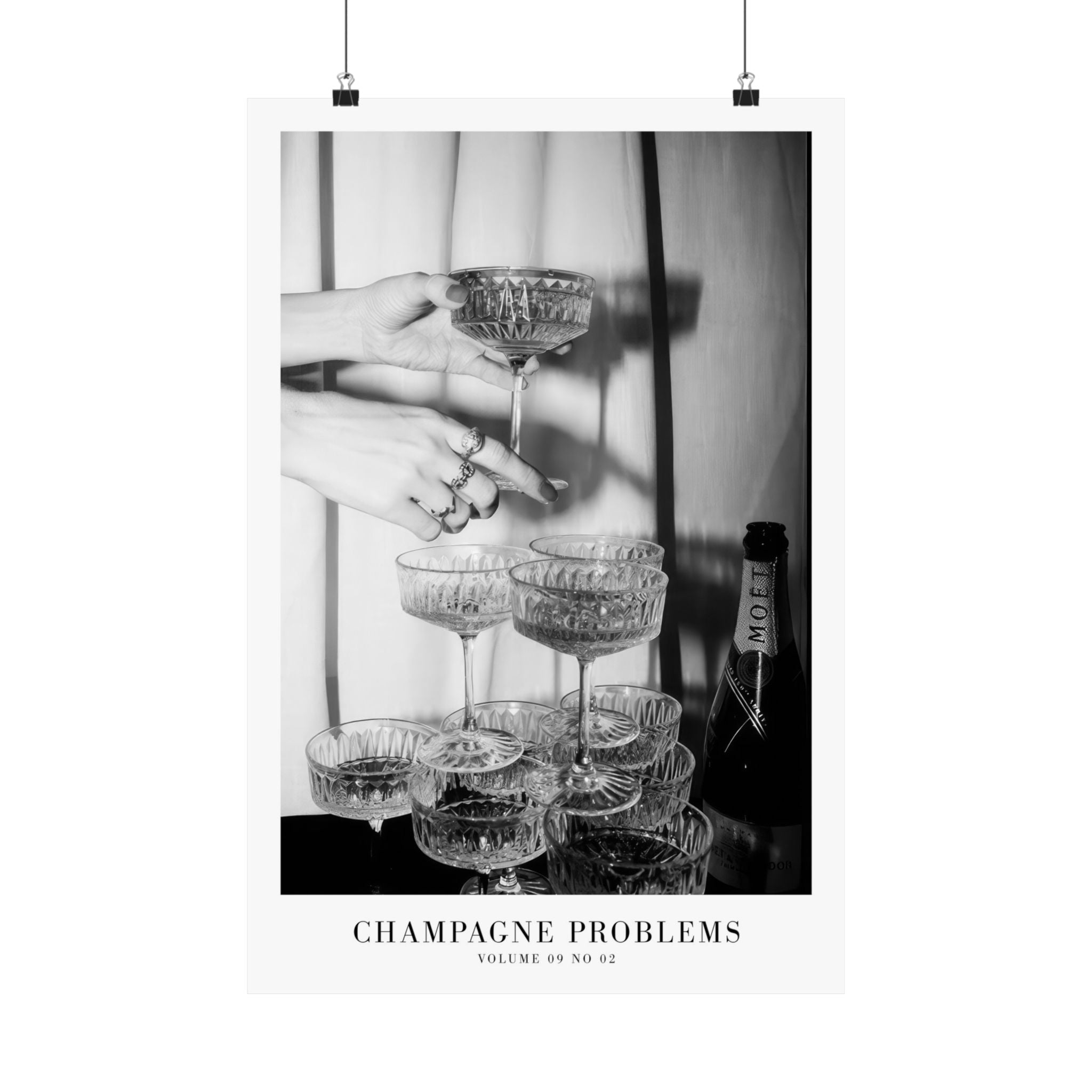 Champagne Problems Tower Evermore Taylor Swift–inspired poster featuring tower