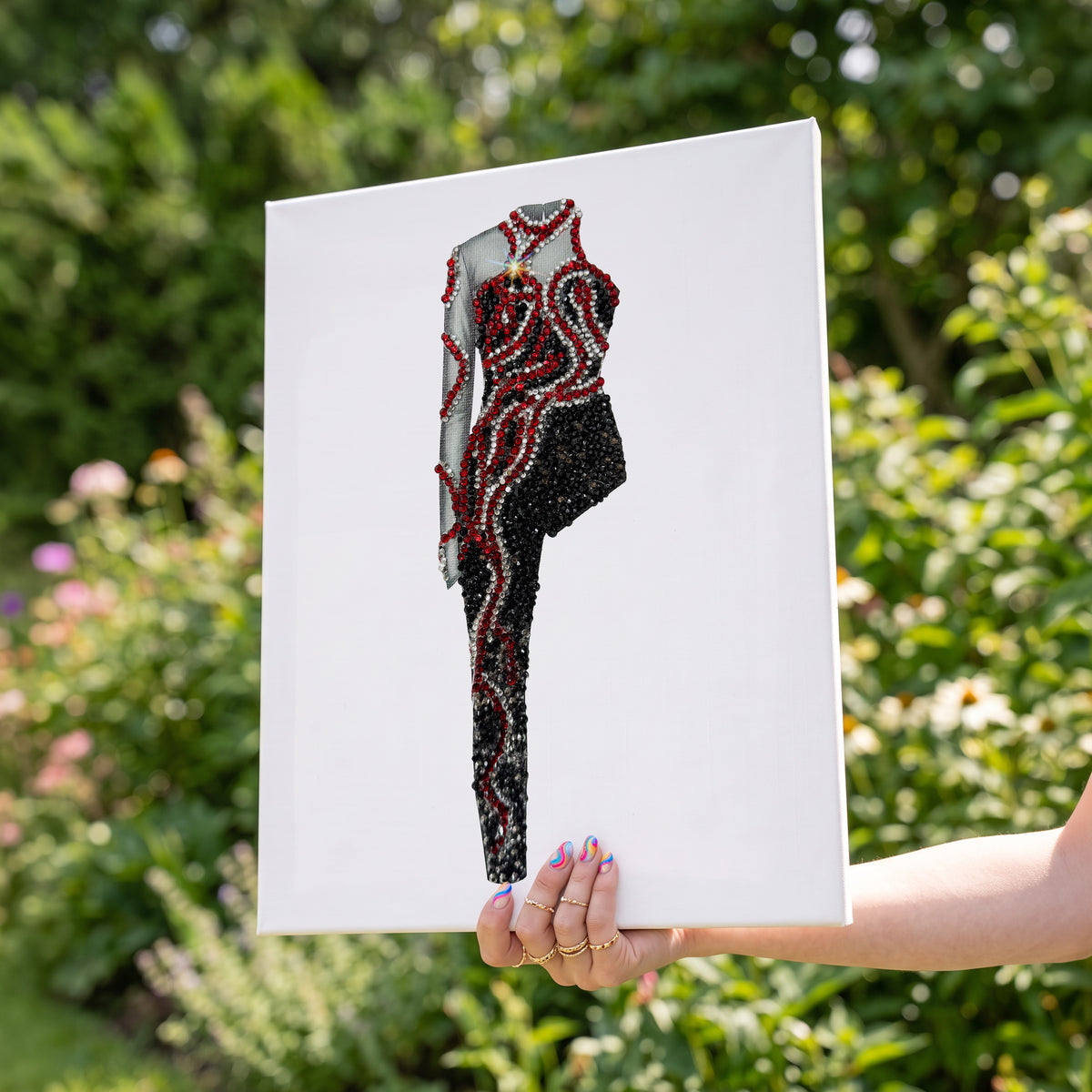 Reputation Red Snake Catsuit DIY Rhinestone Bedazzle Kit