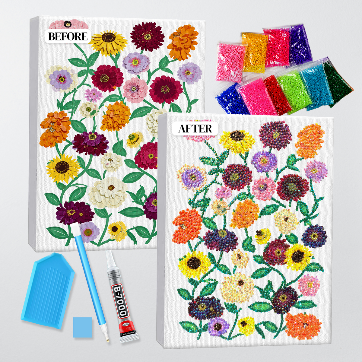 Surprise Songs Flowers DIY Rhinestone Canvas Kit | Taylor Inspired