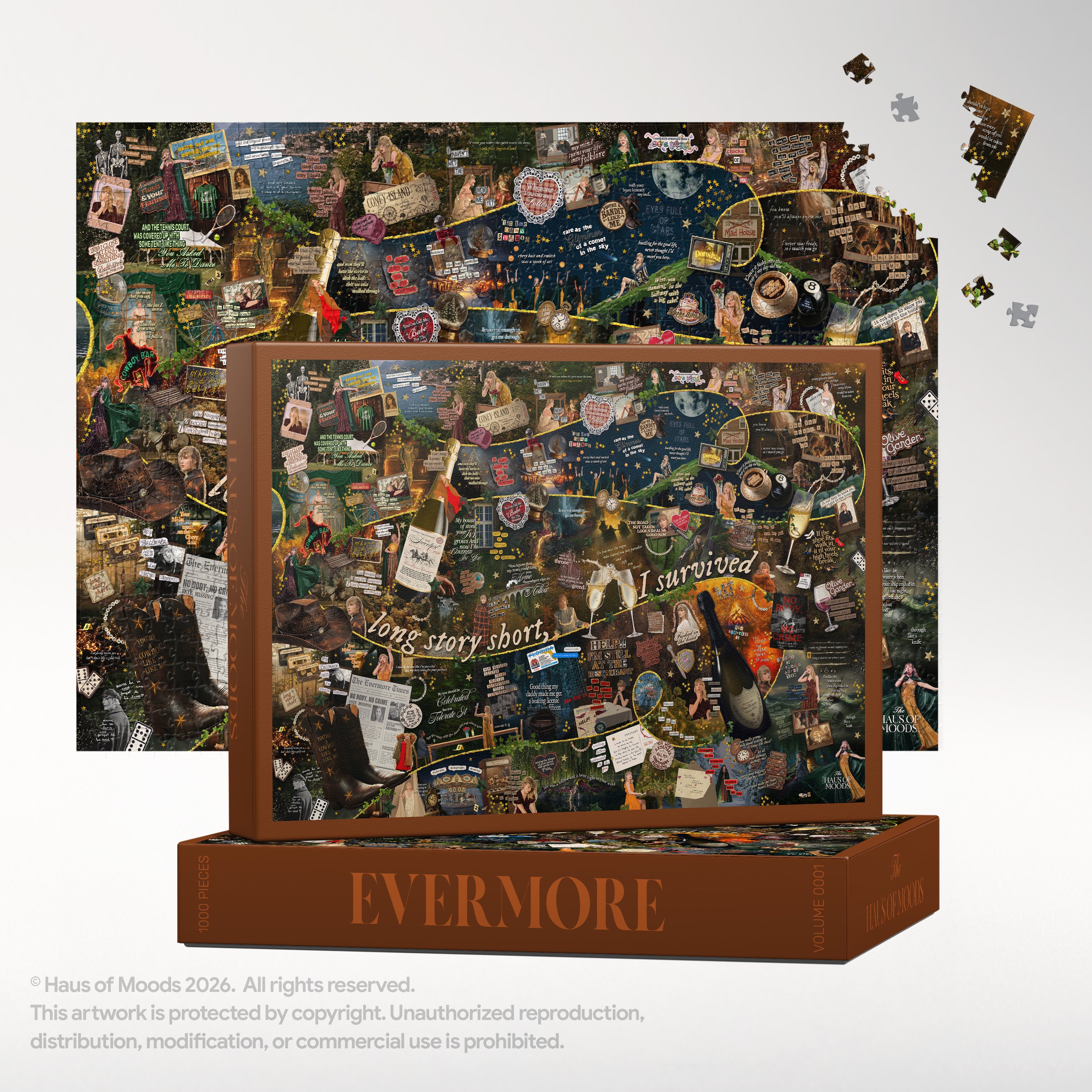 Evermore Era Lyrics & Easter Eggs Puzzle ©