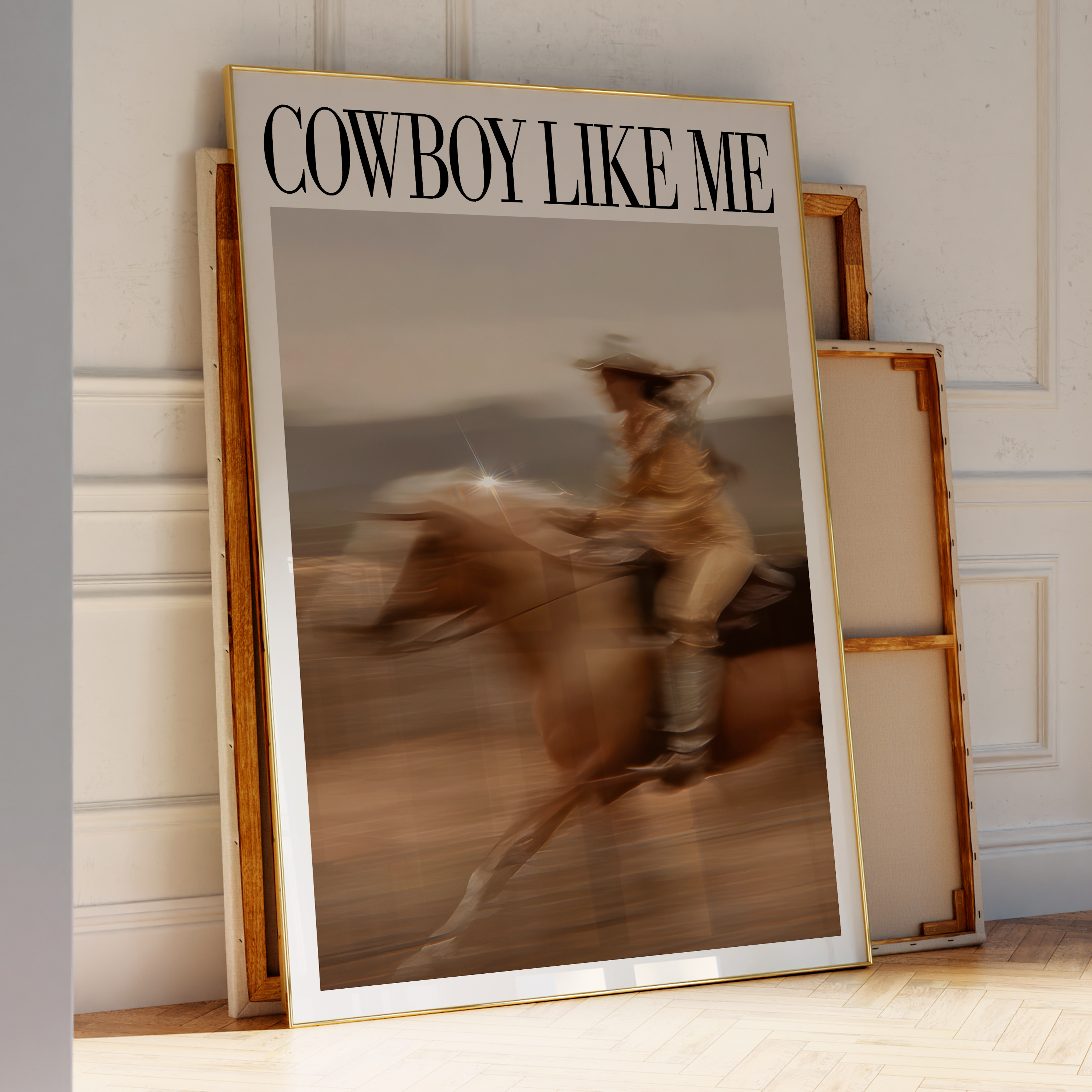 Cowboy Like Me Cowgirl Horse Sparkle Print