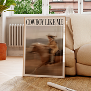 Cowboy Like Me Cowgirl Horse Sparkle Print