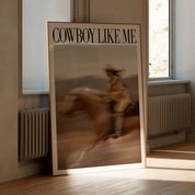 Cowboy Like Me Cowgirl Horse Sparkle Print