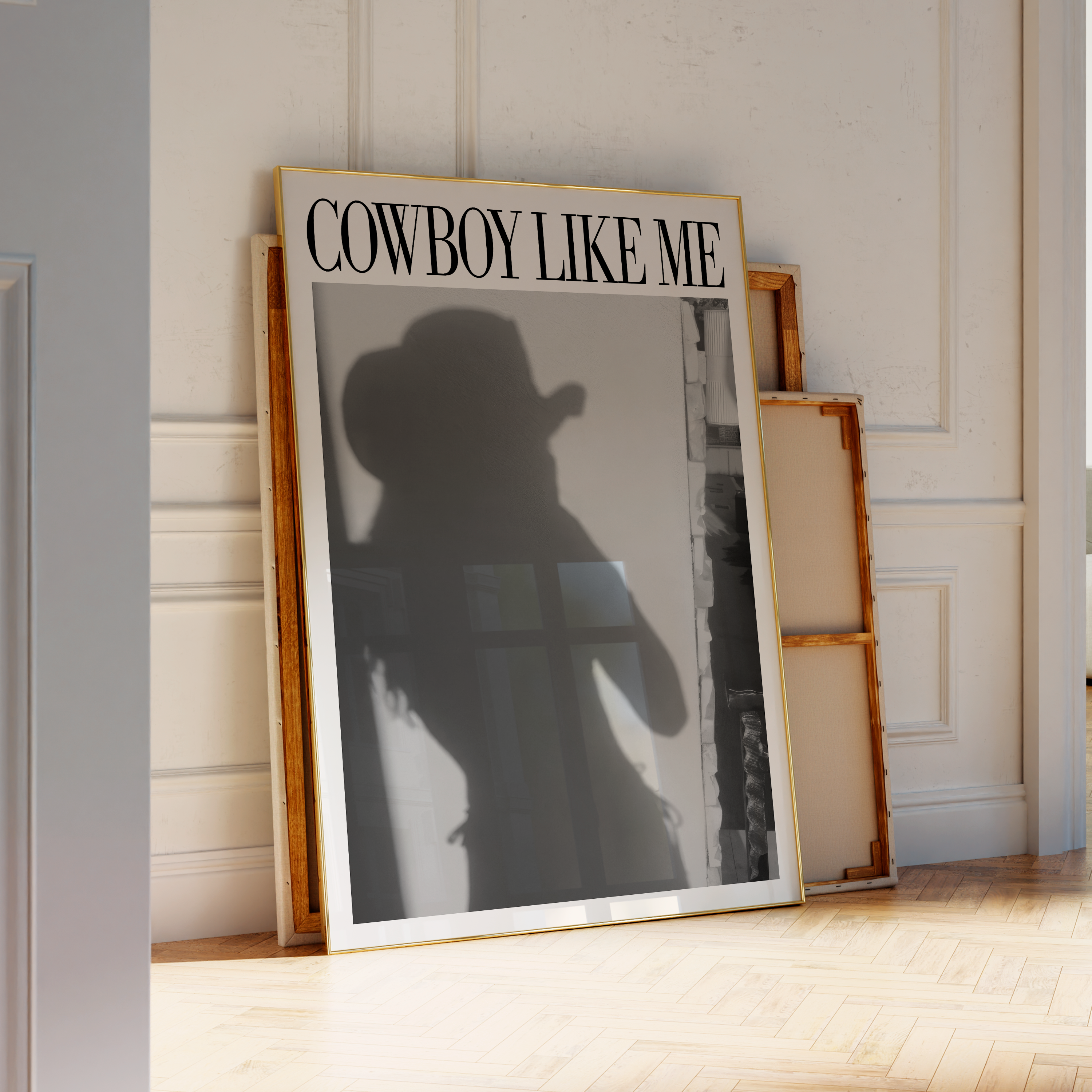 Cowboy Like Me Cowgirl Reflection Print