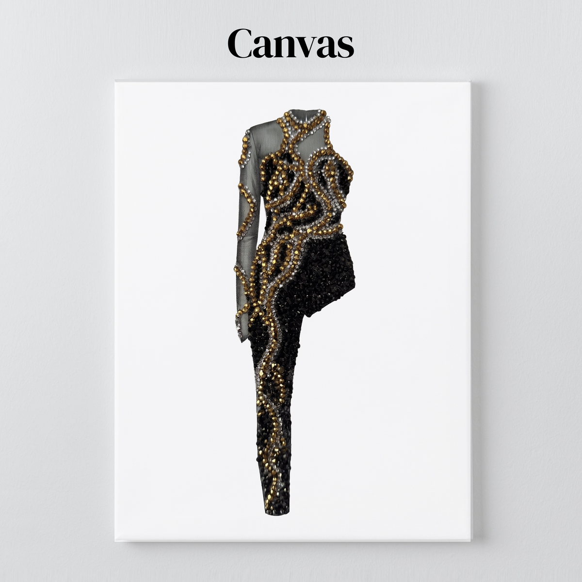 Reputation Gold Snake Catsuit DIY Rhinestone Canvas Kit | Taylor Inspired