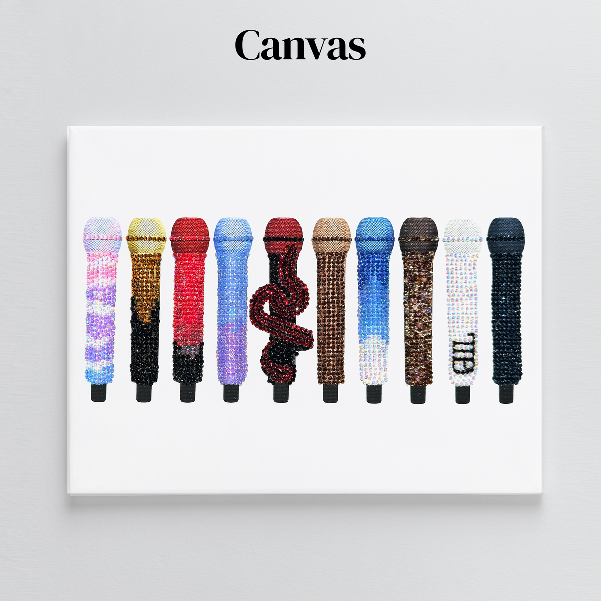 Eras Tour Microphones DIY Rhinestone Canvas Kit | Taylor Inspired
