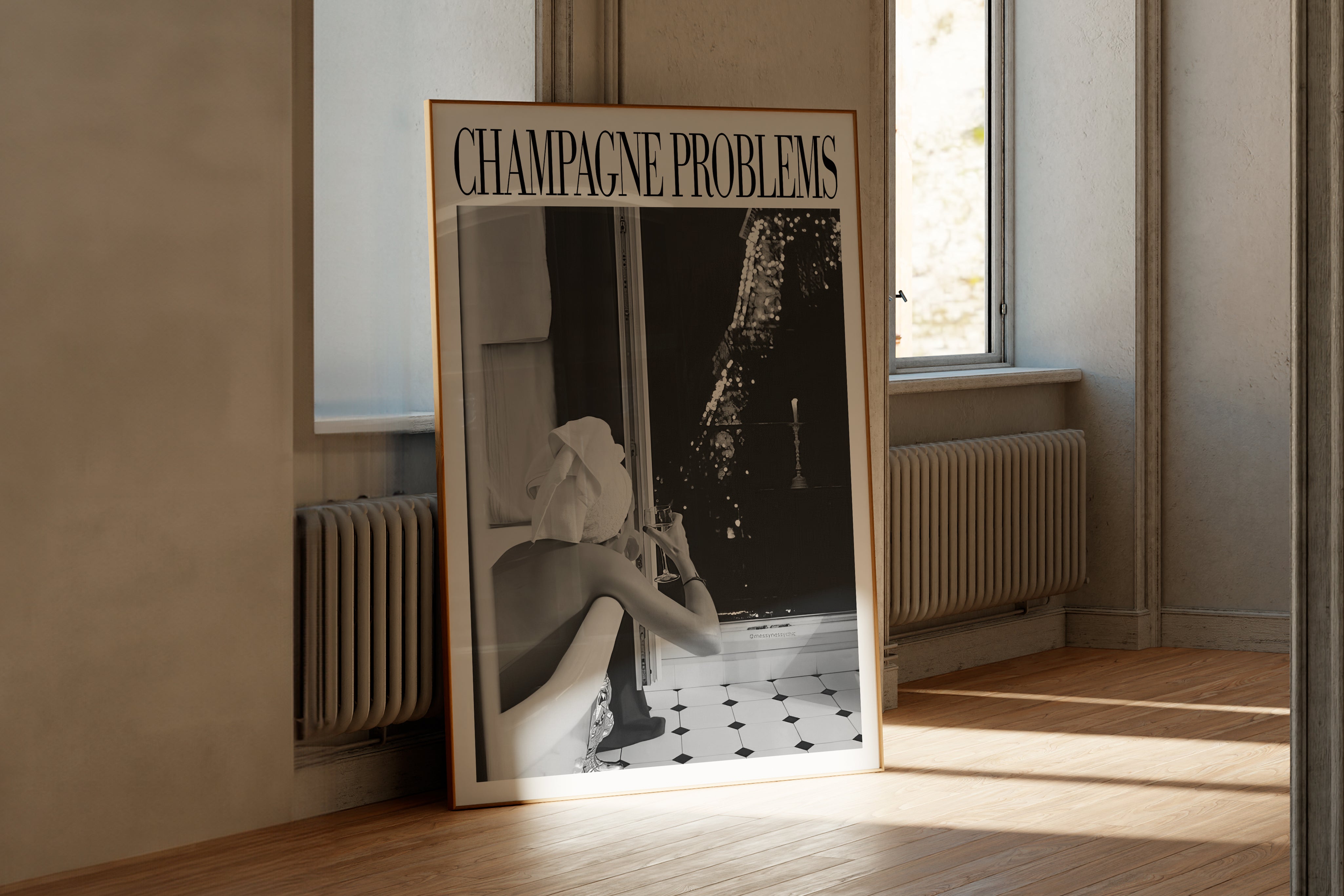 Champagne Problems in Paris Print