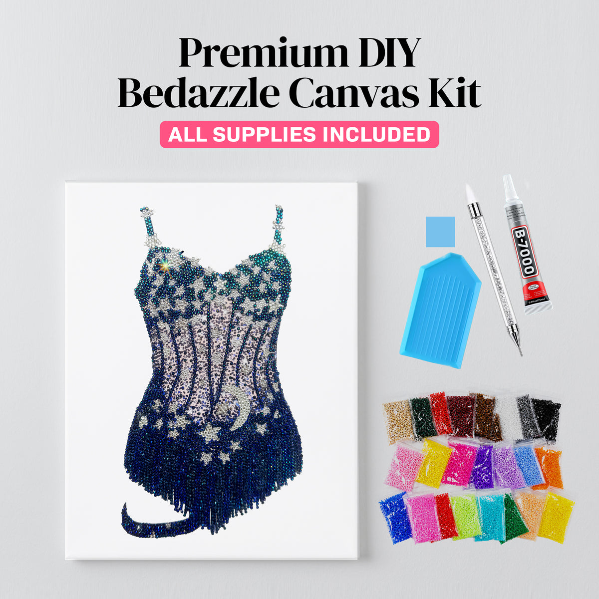Midnights Stars Bodysuit DIY Rhinestone Canvas Kit | Taylor Inspired