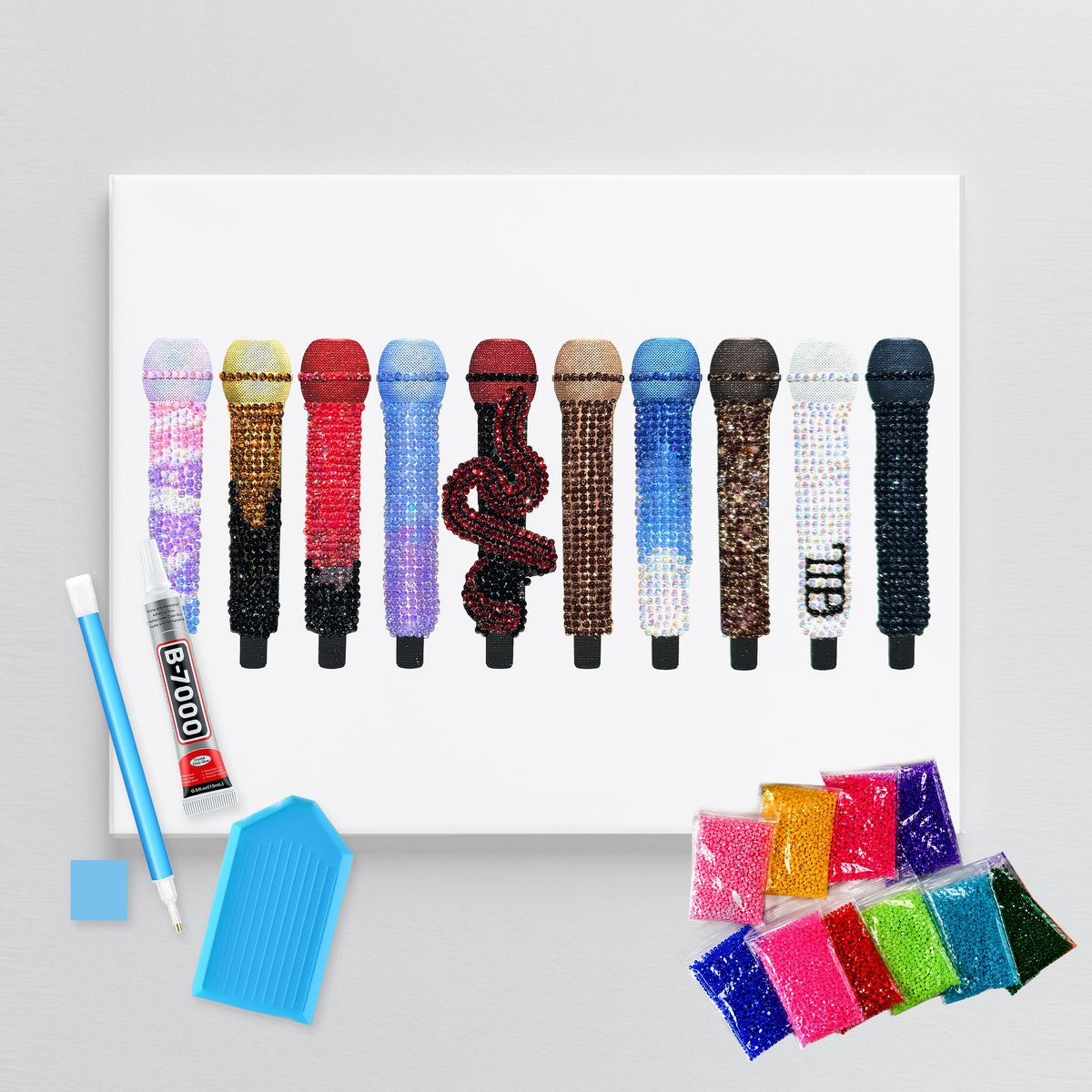 Eras Tour Microphones DIY Rhinestone Canvas Kit | Taylor Inspired
