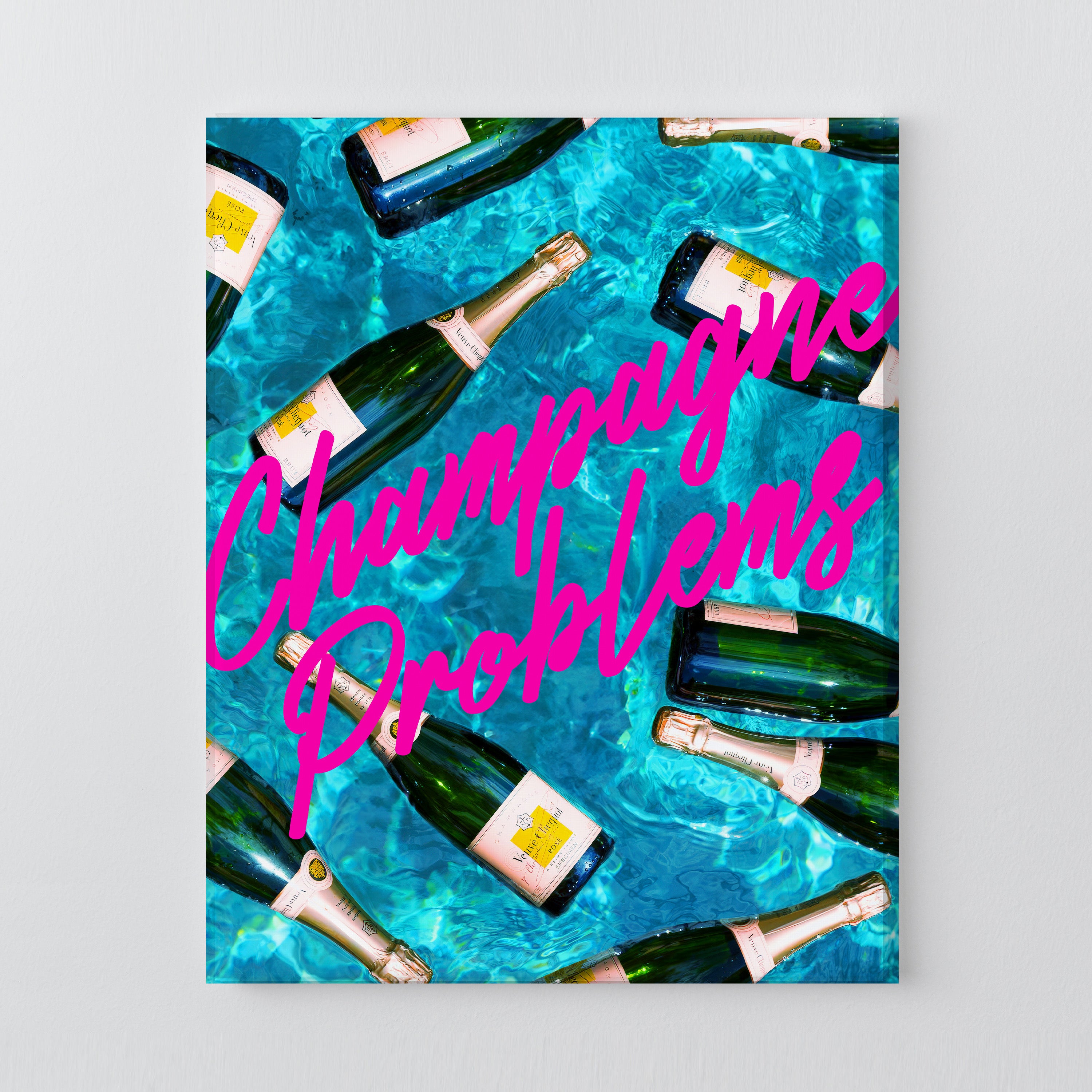 Champagne Problems bedazzle canvas kit original artwork