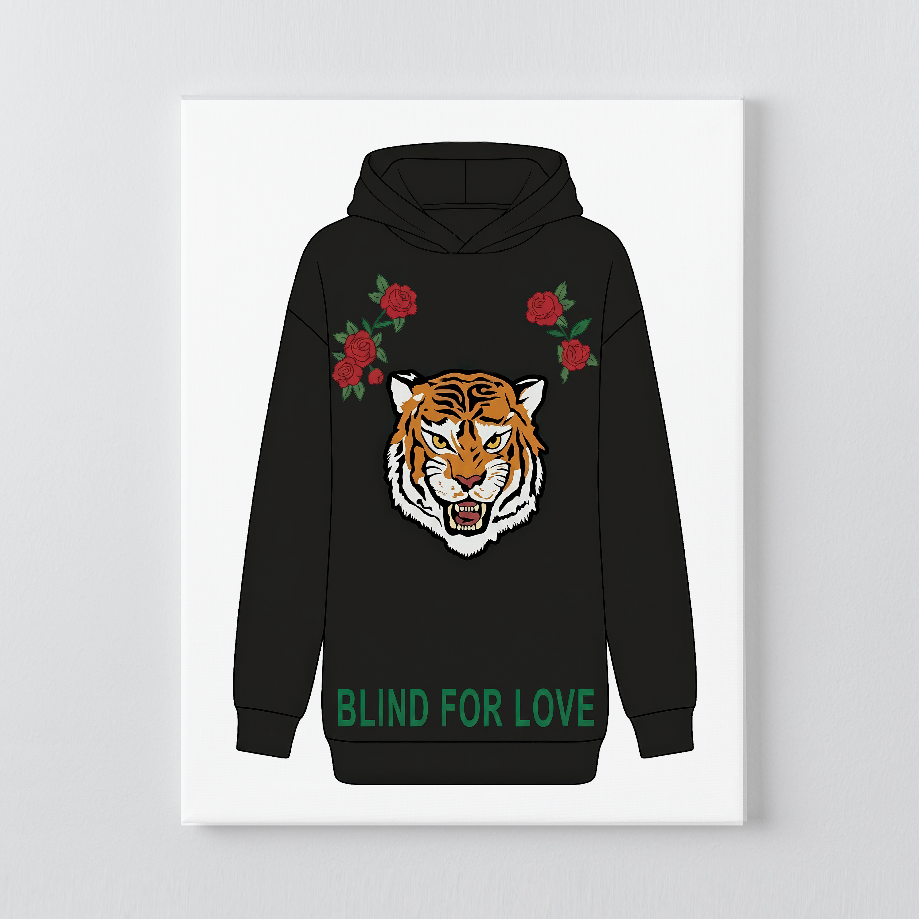 Reputation Tiger Hoodie DIY Rhinestone Canvas Kit | Taylor Inspired