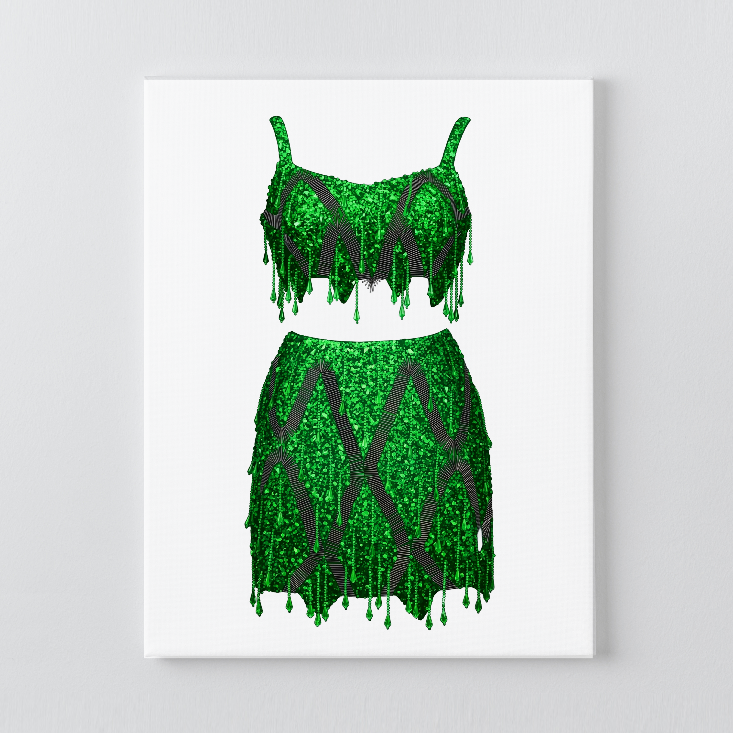 1989 Green Two-Piece DIY Rhinestone Canvas Kit | Taylor Inspired
