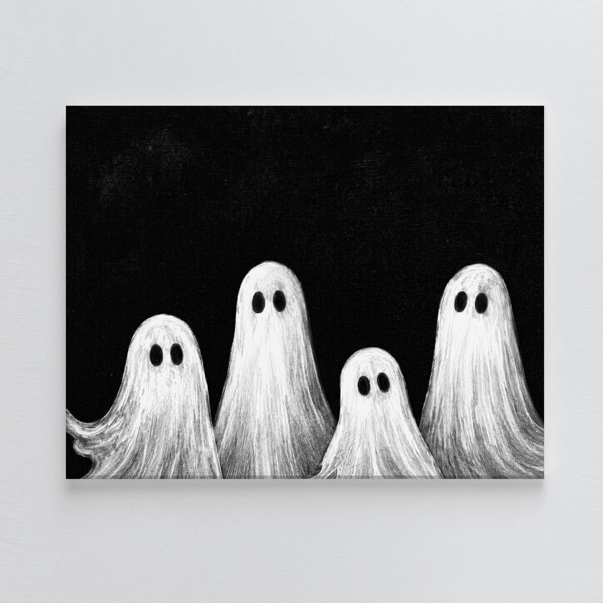 Four Little Ghosts DIY Bedazzle Canvas Kit