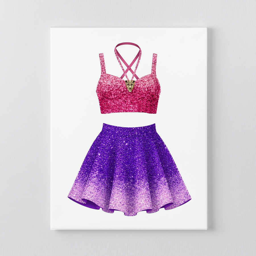1989 Pink + Purple Set DIY Bedazzle Rhinestone Canvas Kit