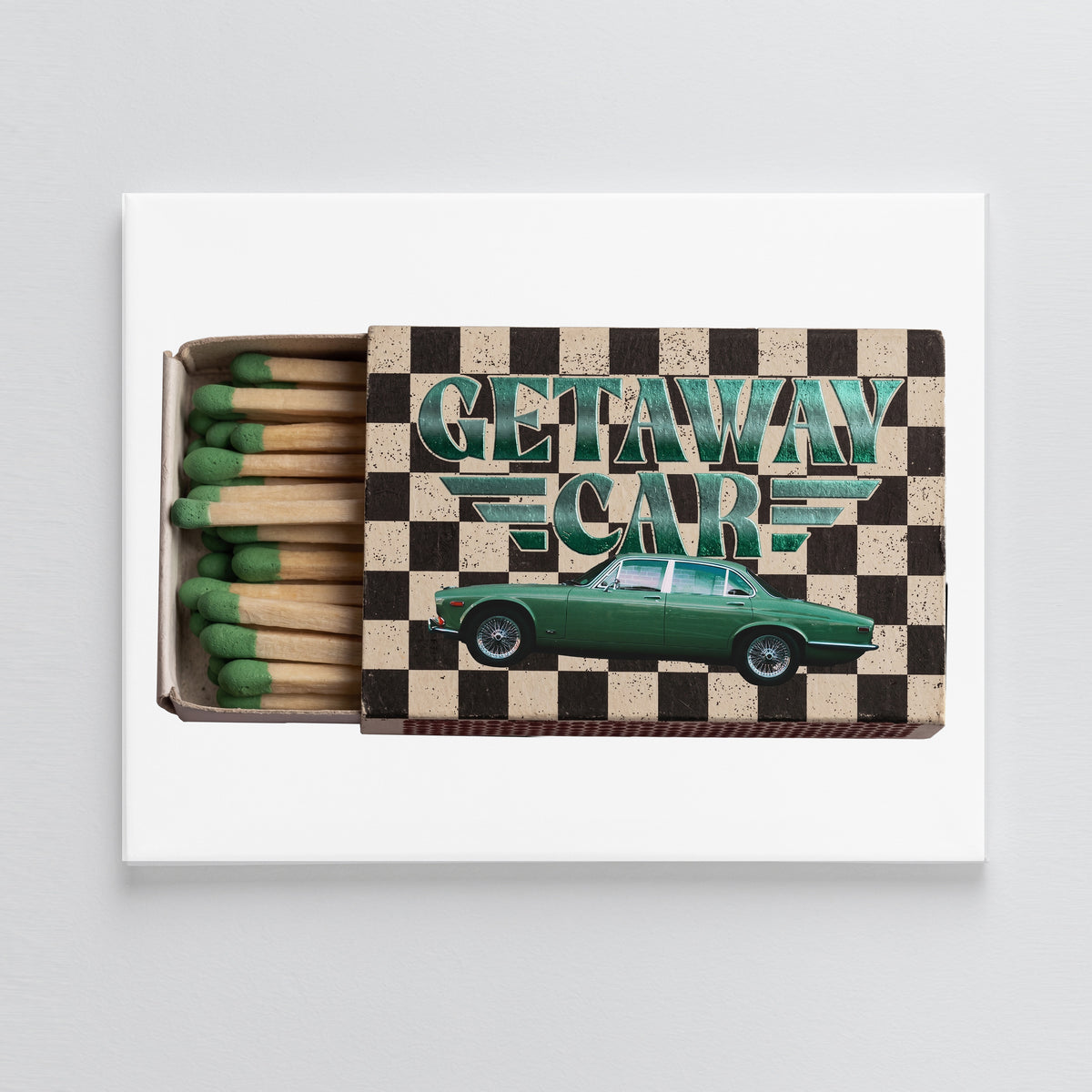 Getaway Car Matchbook DIY Bedazzle Rhinestone Canvas Kit