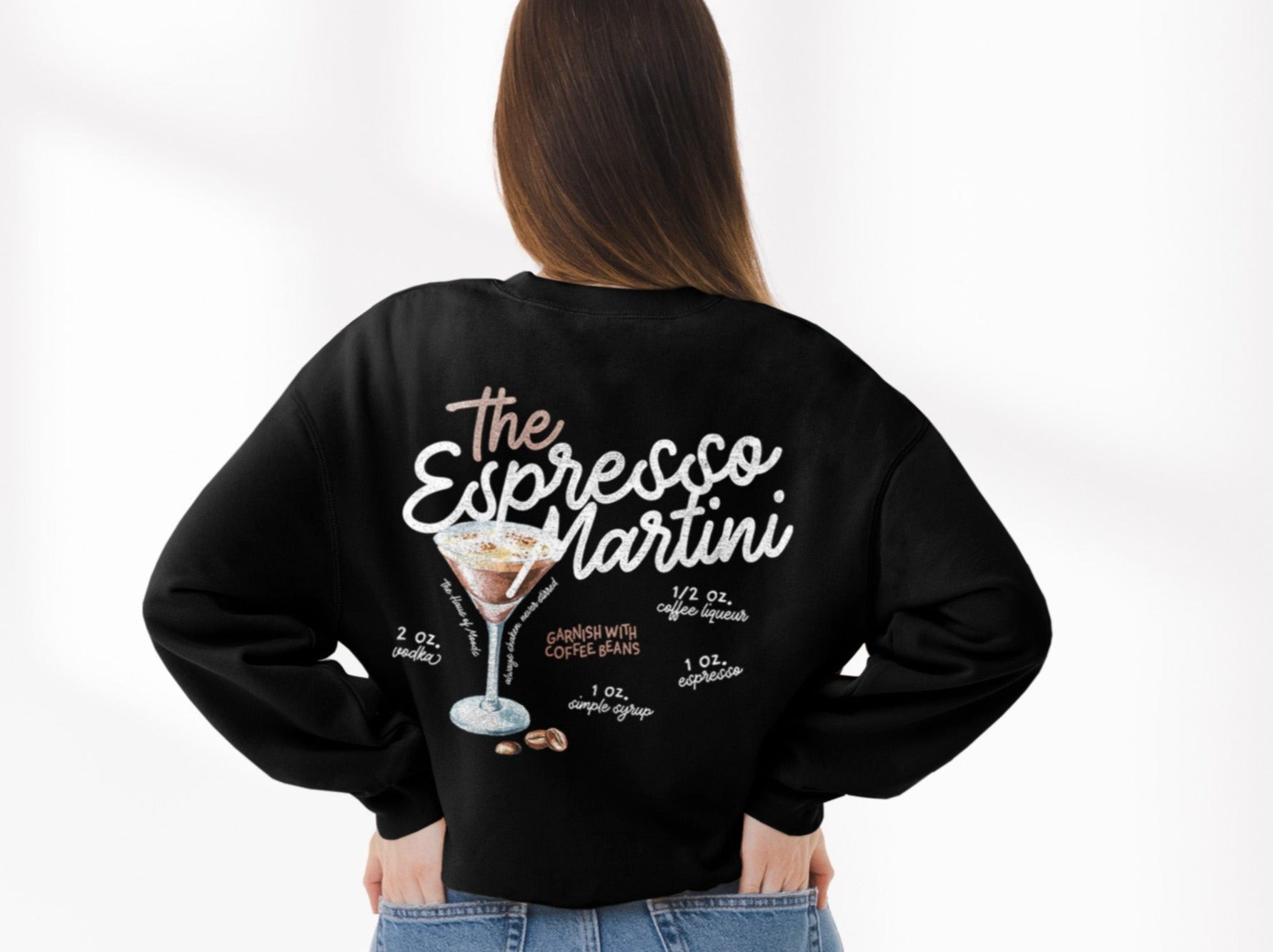 The Espresso Martini Crewneck Sweatshirt - Haus Of Moods