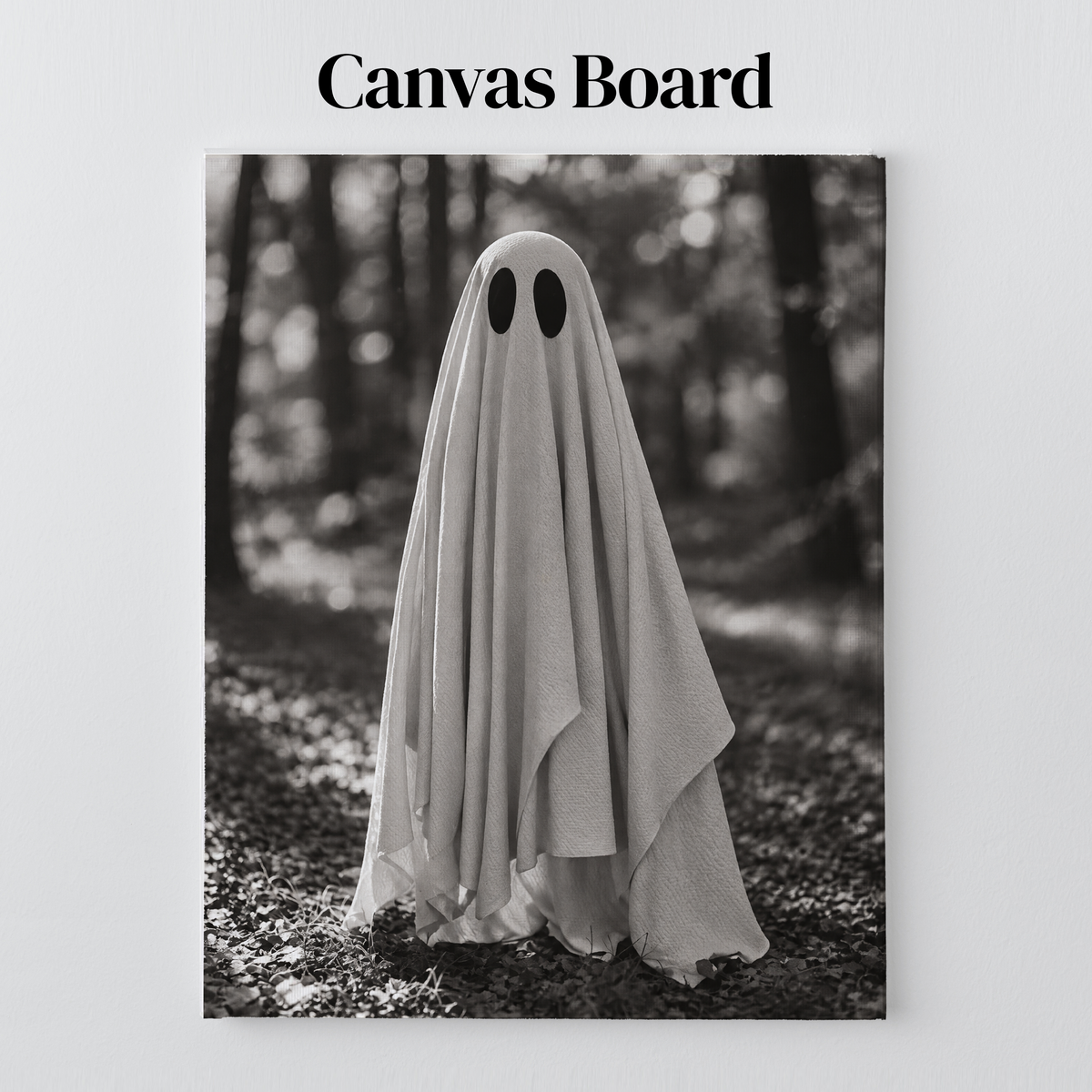 Vintage Forest Ghost DIY Rhinestone Canvas Kit | Halloween Bedazzle Wall Art