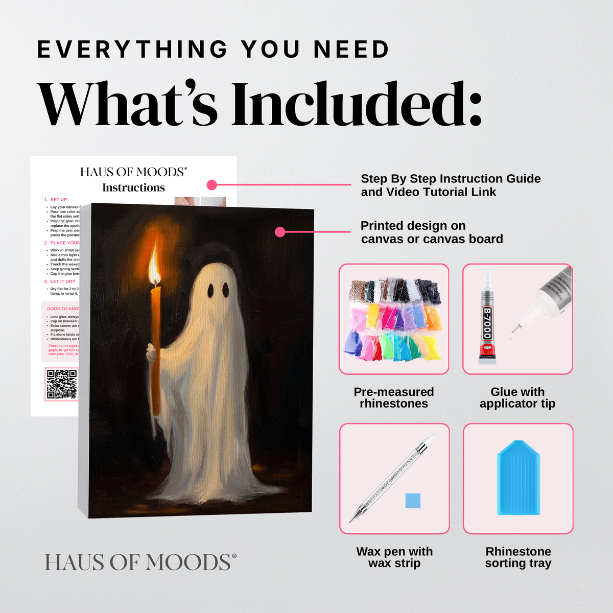 Candlelit Ghost DIY Bedazzle Kit