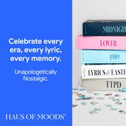 Taylor Swift Eras Inspired Easter Eggs & Lyrics Puzzle [OFFICIAL Haus of Moods® PUZZLE] The Perfect Swiftie Gift - Taylor Eras Tour Puzzle | 1989, Lover, Folklore, Evermore, Reputation, Speak Now, Red, Debut, Midnights, TTPD