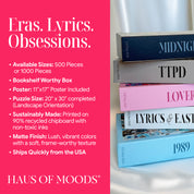 Taylor Swift Eras Inspired Easter Eggs & Lyrics Puzzle [OFFICIAL Haus of Moods® PUZZLE] The Perfect Swiftie Gift - Taylor Eras Tour Puzzle | 1989, Lover, Folklore, Evermore, Reputation, Speak Now, Red, Debut, Midnights, TTPD