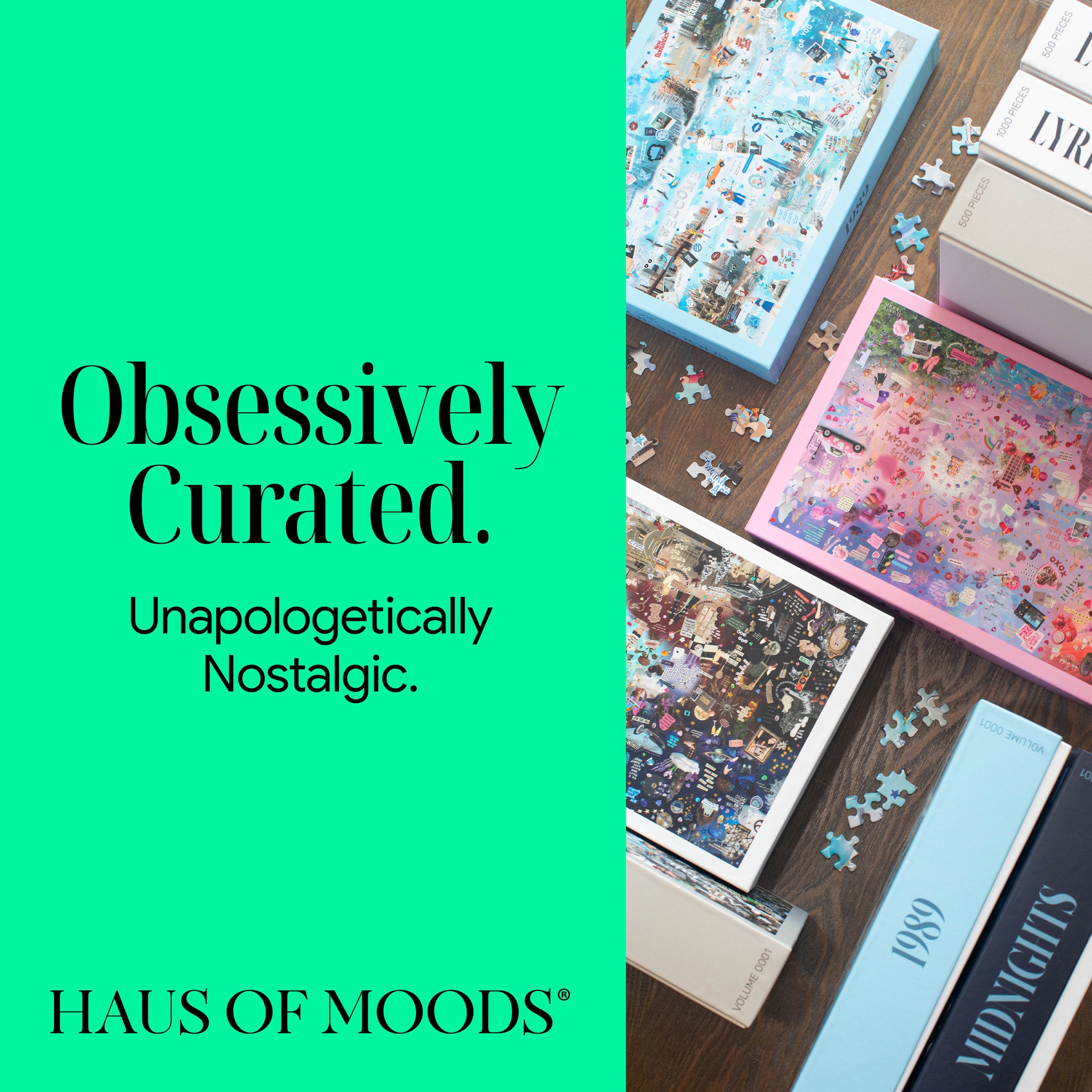 Haus of Moods puzzle design mood board showcasing Folklore-inspired visuals, colors, and textures
 Taylor Swift Eras Inspired Easter Eggs & Lyrics Puzzle [OFFICIAL Haus of Moods® PUZZLE] The Perfect Swiftie Gift - Taylor Eras Tour Puzzle | 1989, Lover, Folklore, Evermore, Reputation, Speak Now, Red, Debut, Midnights, TTPD