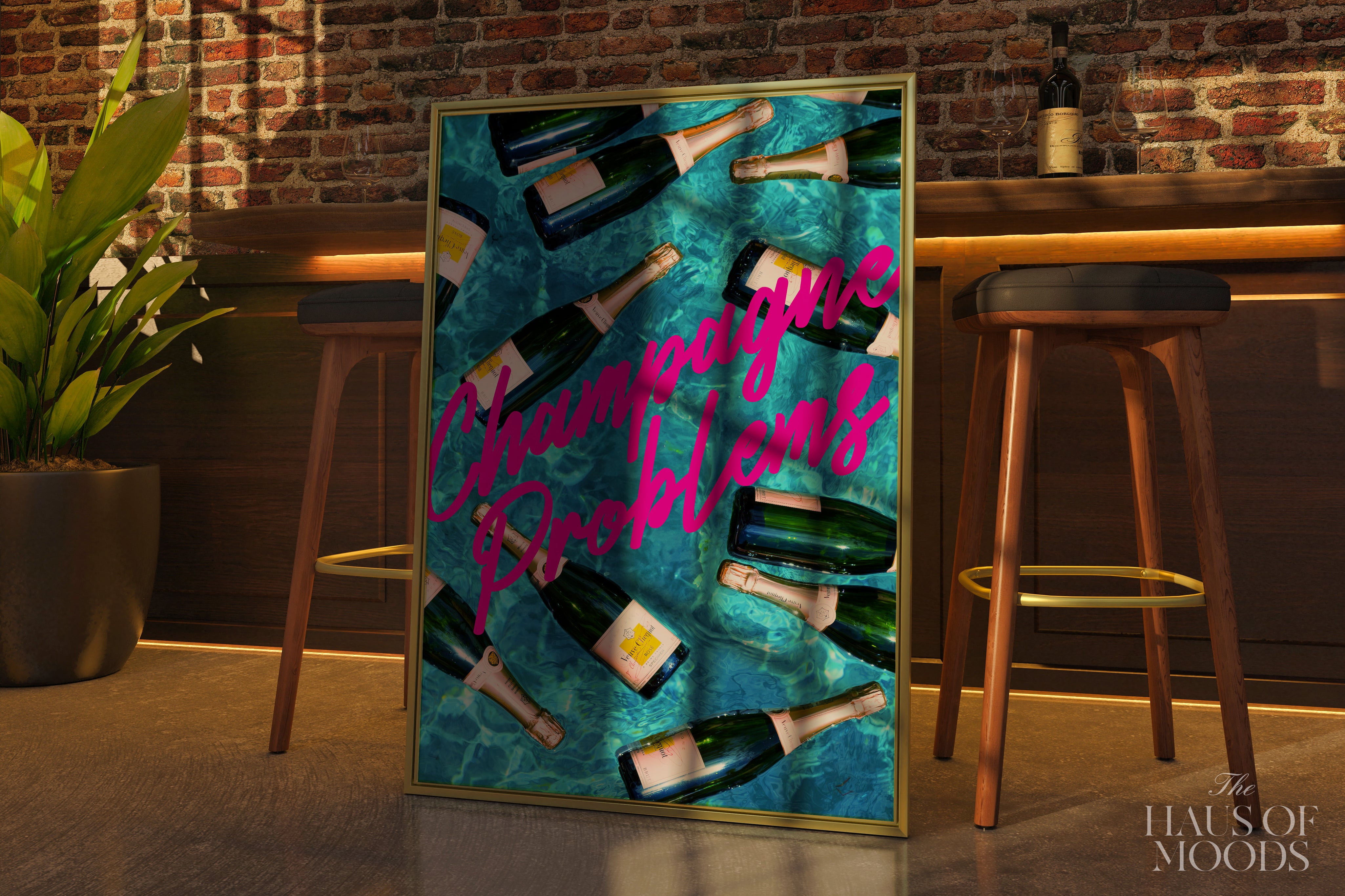 Champagne Problems In the Pool - Haus Of Moods