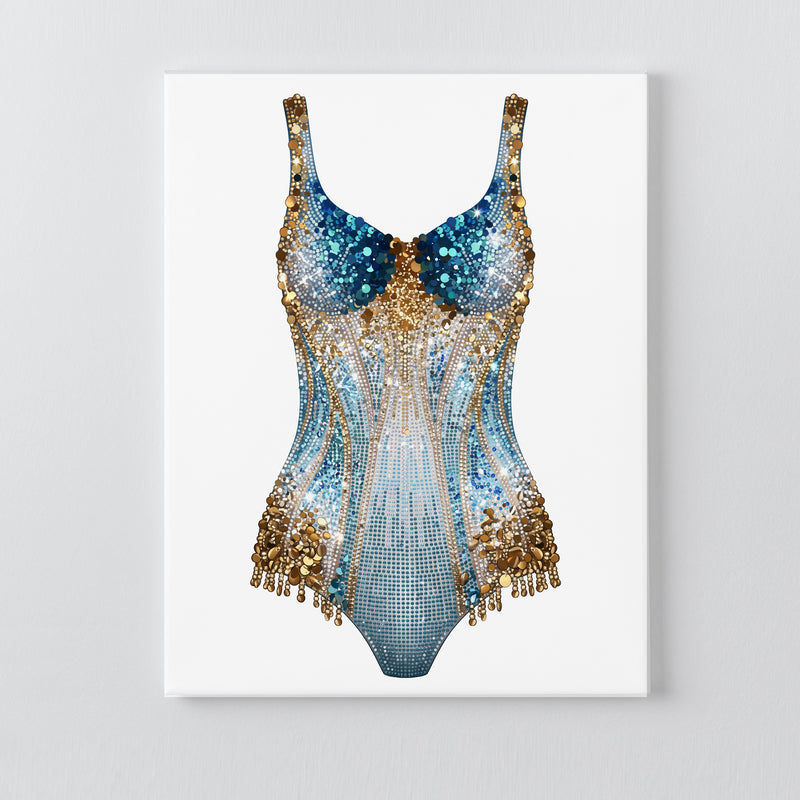 Lover Era Blue + Gold Bodysuit DIY Bedazzle Kit