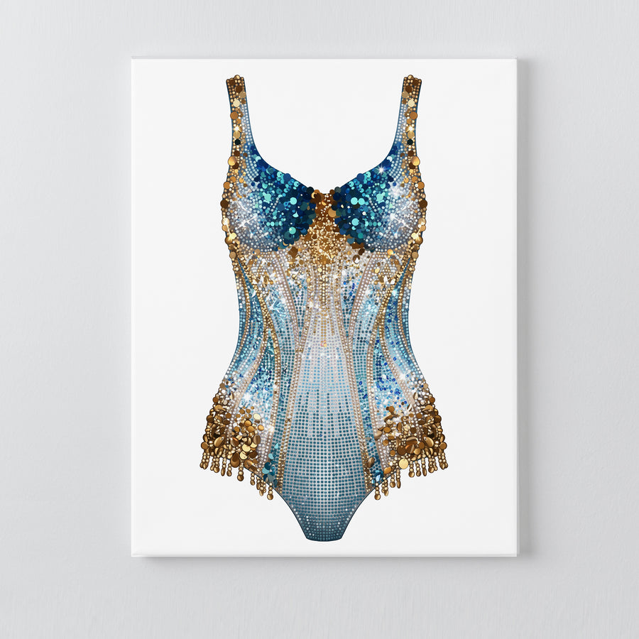 Lover Era Blue + Gold Bodysuit DIY Bedazzle Kit