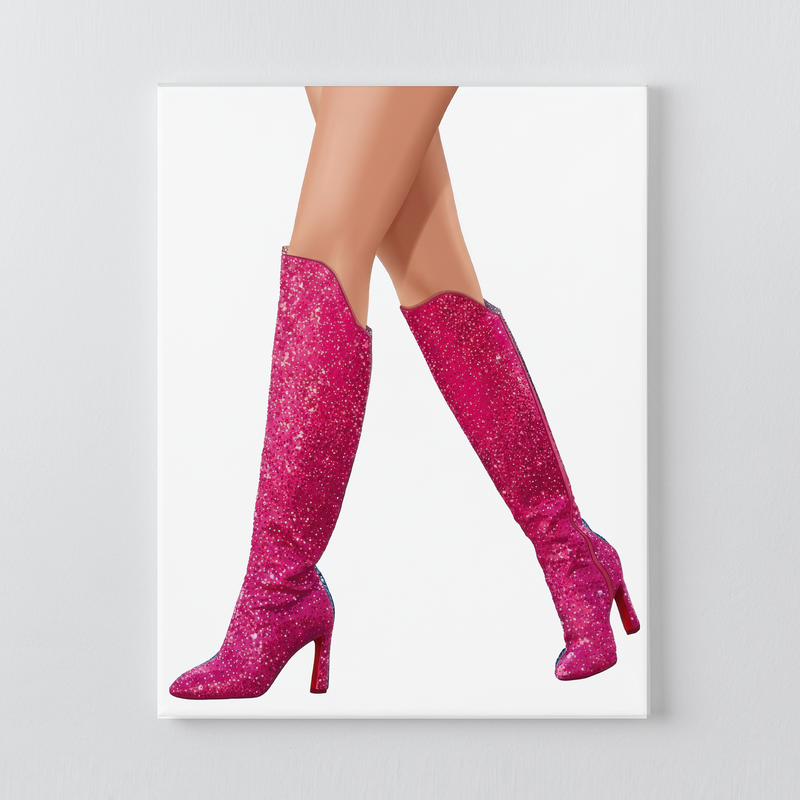 Lover Pink Boots DIY Rhinestone Canvas Kit | Taylor Inspired