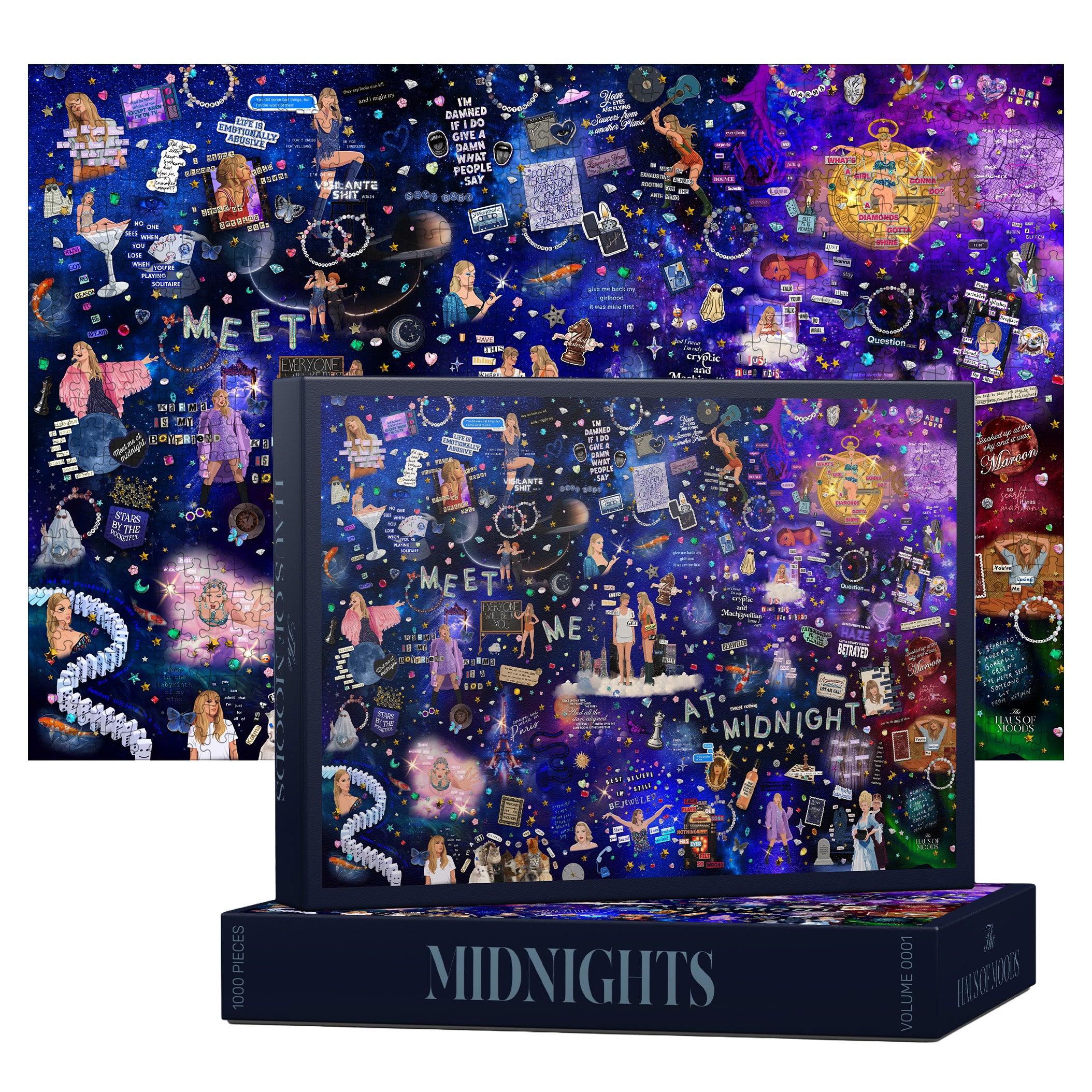 Taylor Swift Midnights Era Jigsaw Puzzle (500/1000 Pieces) Top