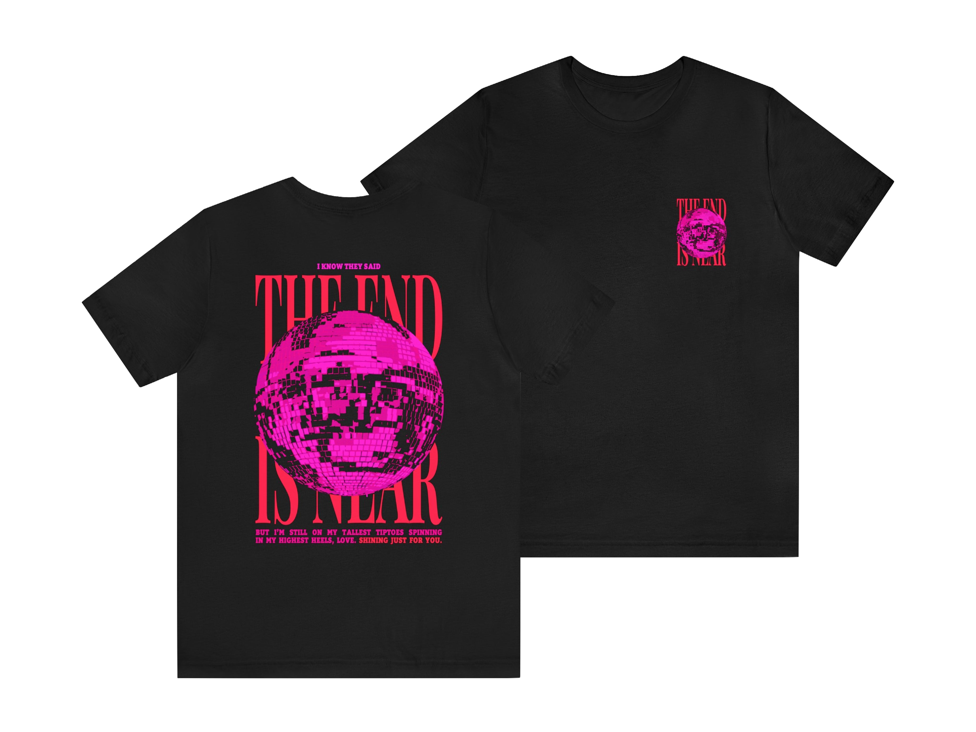 The End is Near Mirrorball Folklore Album Inspired T-Shirt