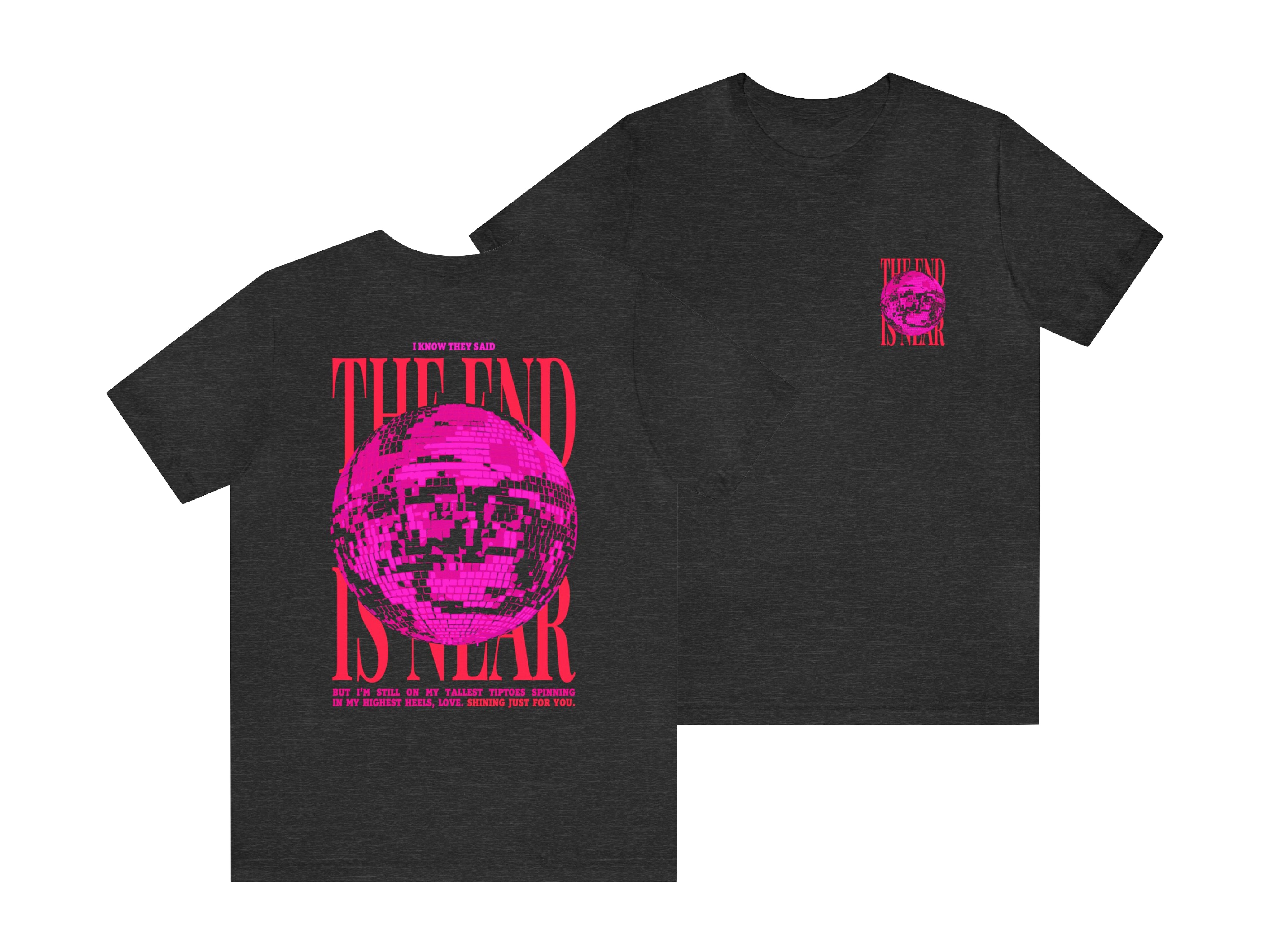 The End is Near Mirrorball Folklore Album Inspired T-Shirt