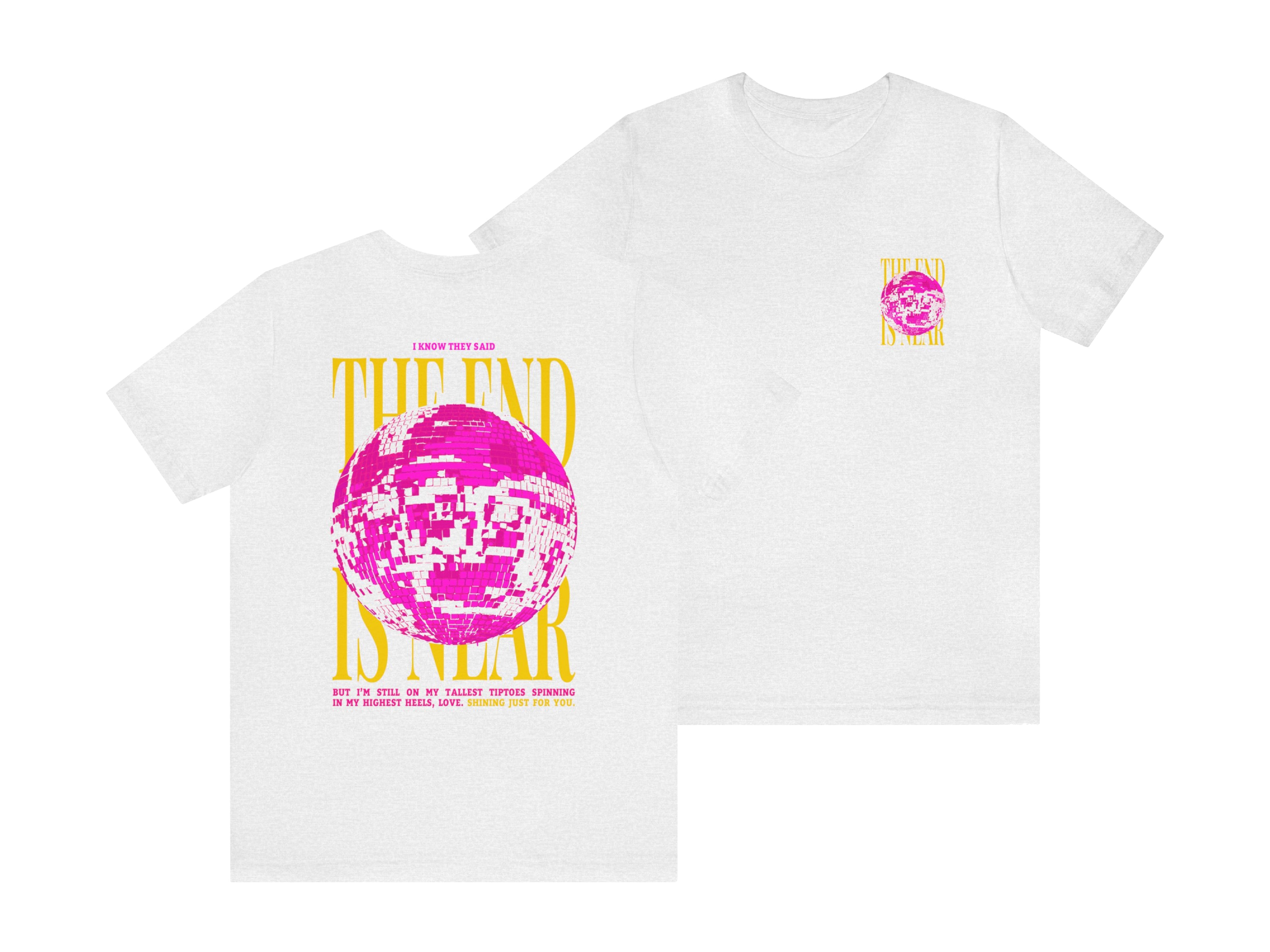 The End is Near Mirrorball Folklore Album Inspired T-Shirt