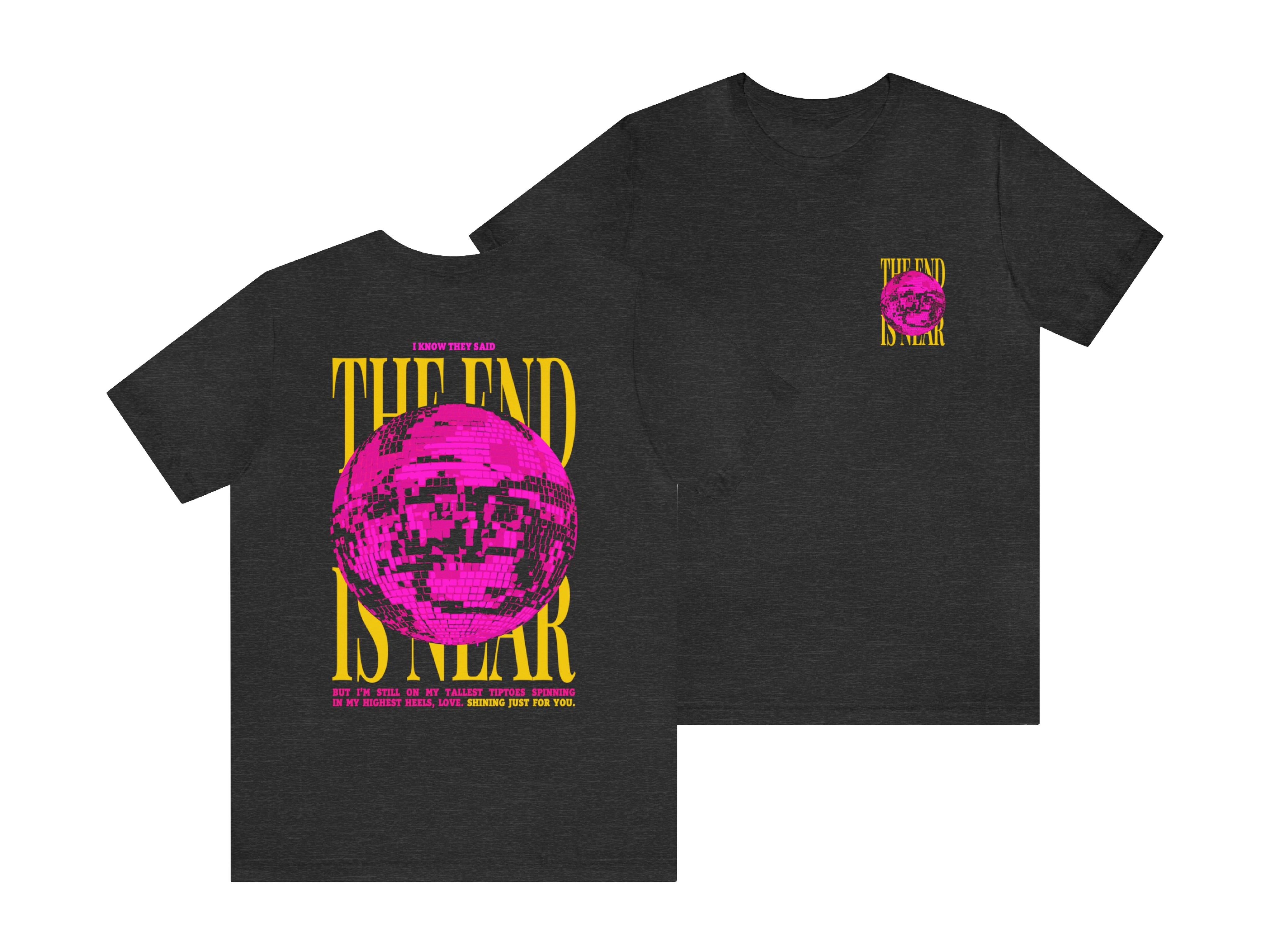 The End is Near Mirrorball Folklore Album Inspired T-Shirt