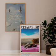 Hot Pink Getaway Car Print