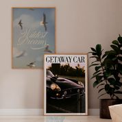 Getaway Car Vintage Reputation Print