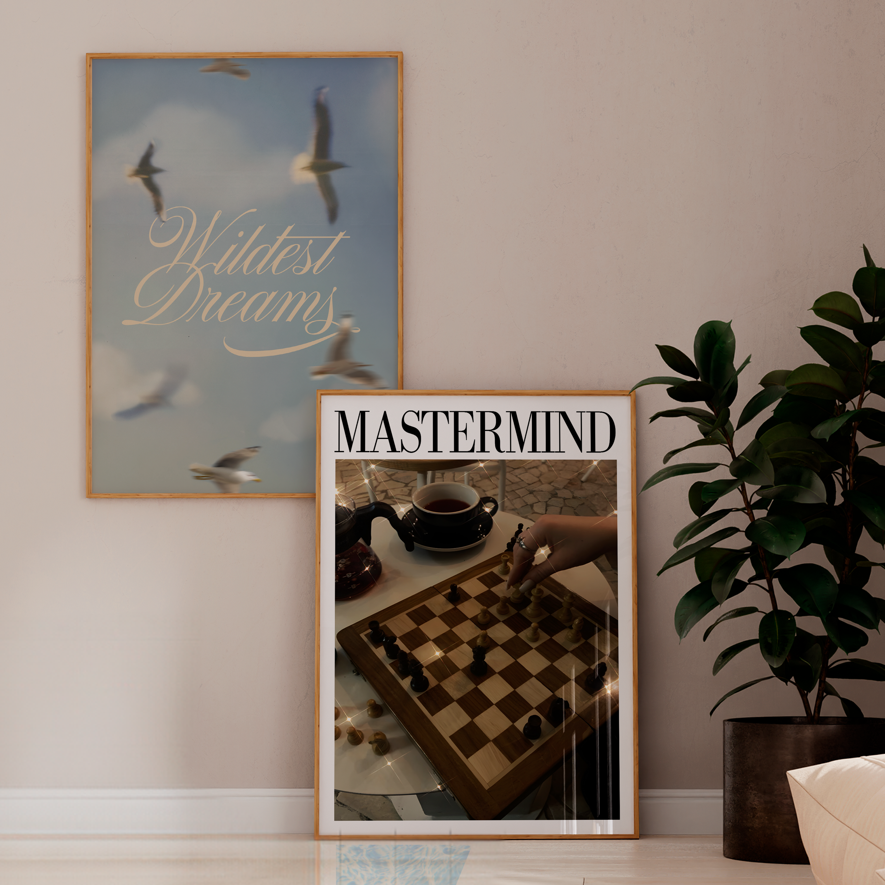 Mastermind Chess Board Print